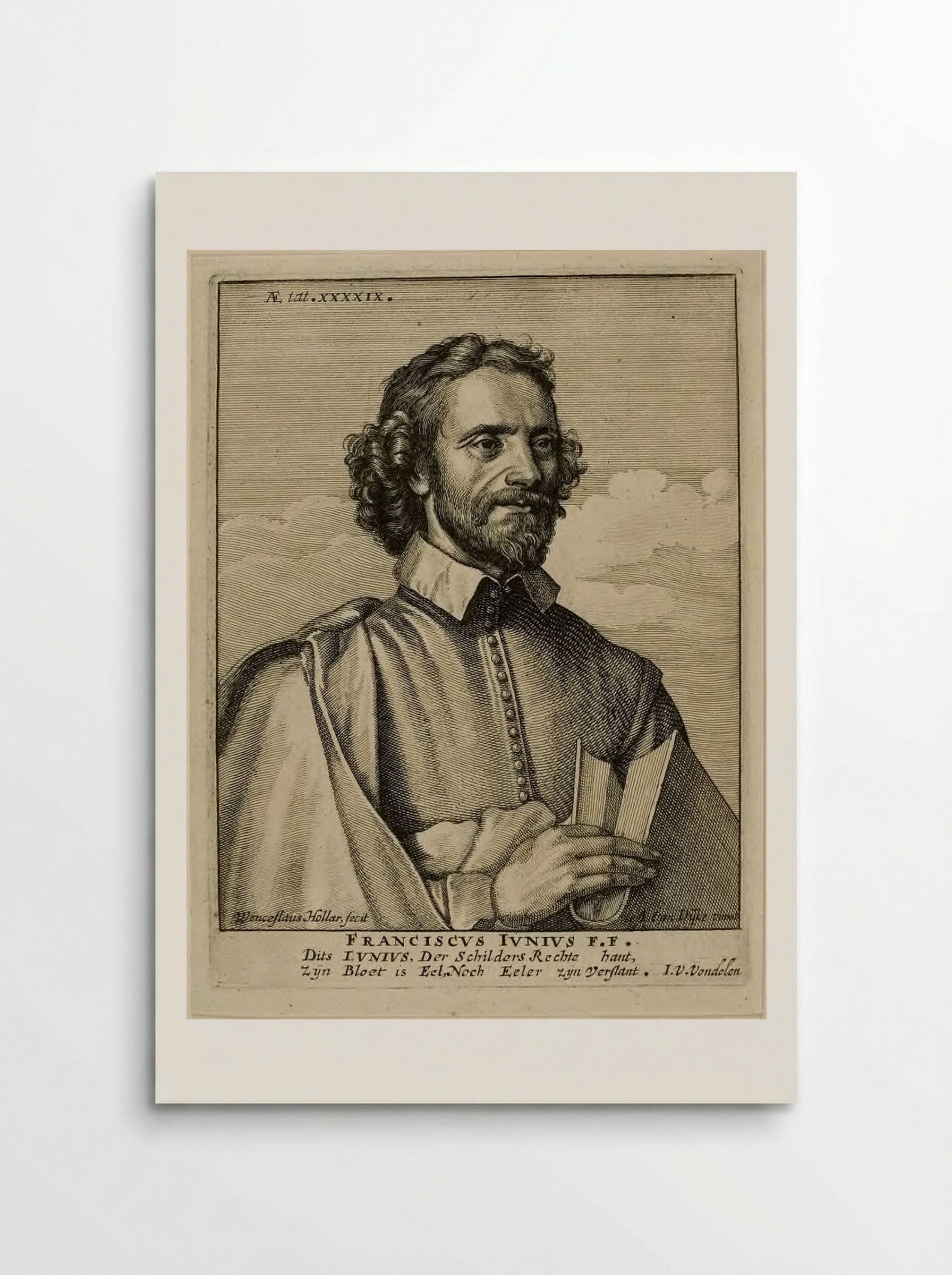 Franciscus Junius the Younger - Wenceslaus Hollar - Poster