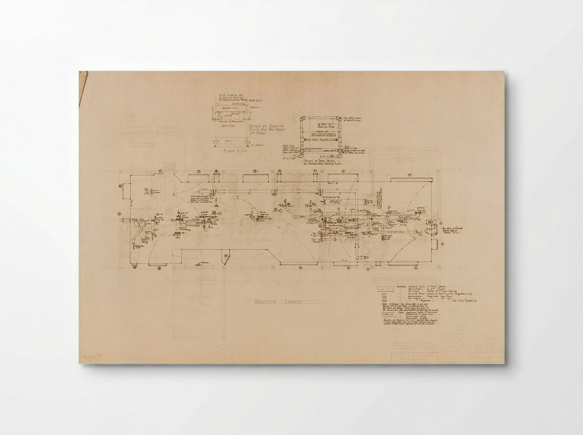 Frank Residence Heating Layout - Currie - Poster