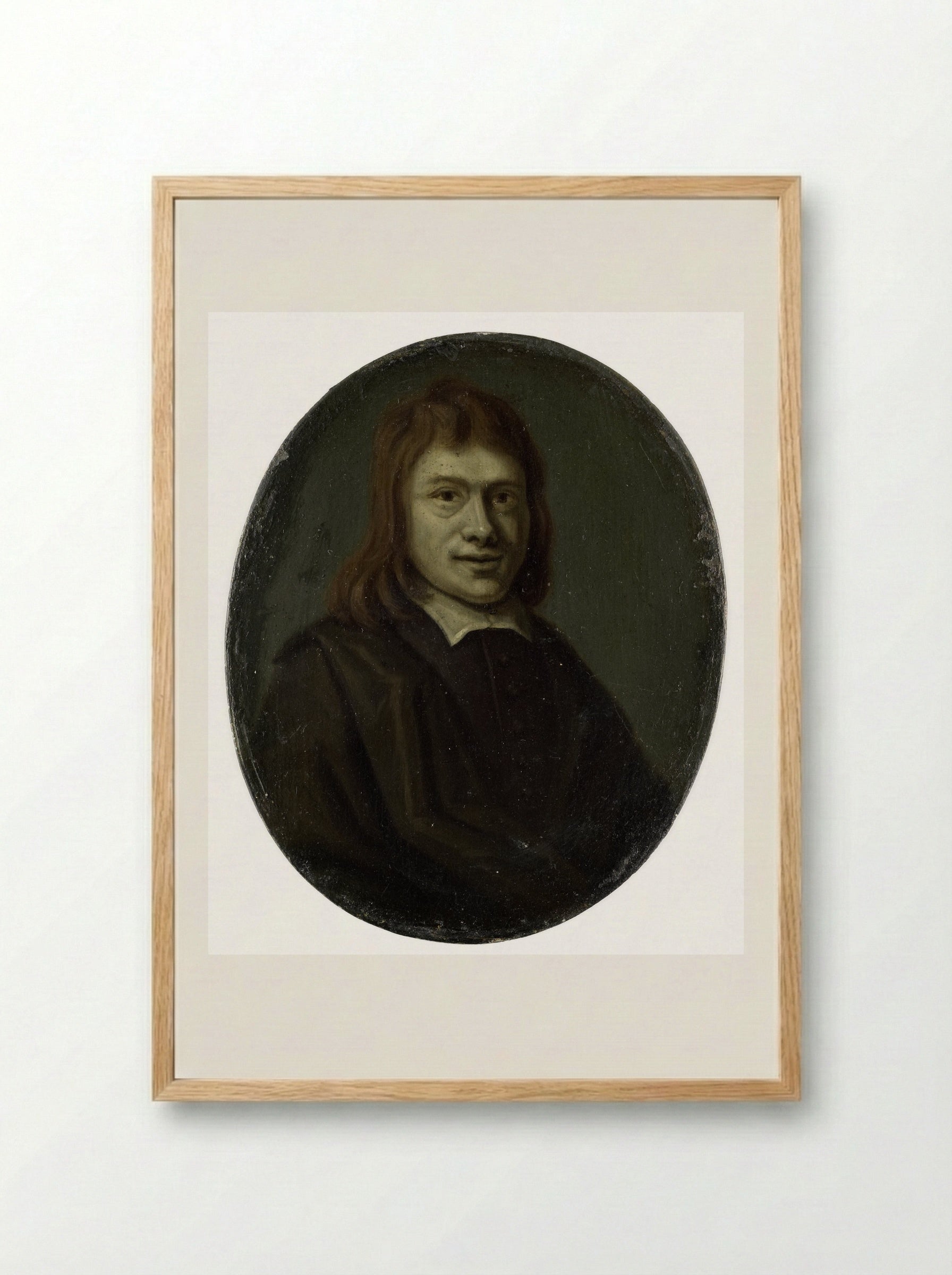 Frans van Hoogstraten - Arnoud van Halen - Framed Print Wood