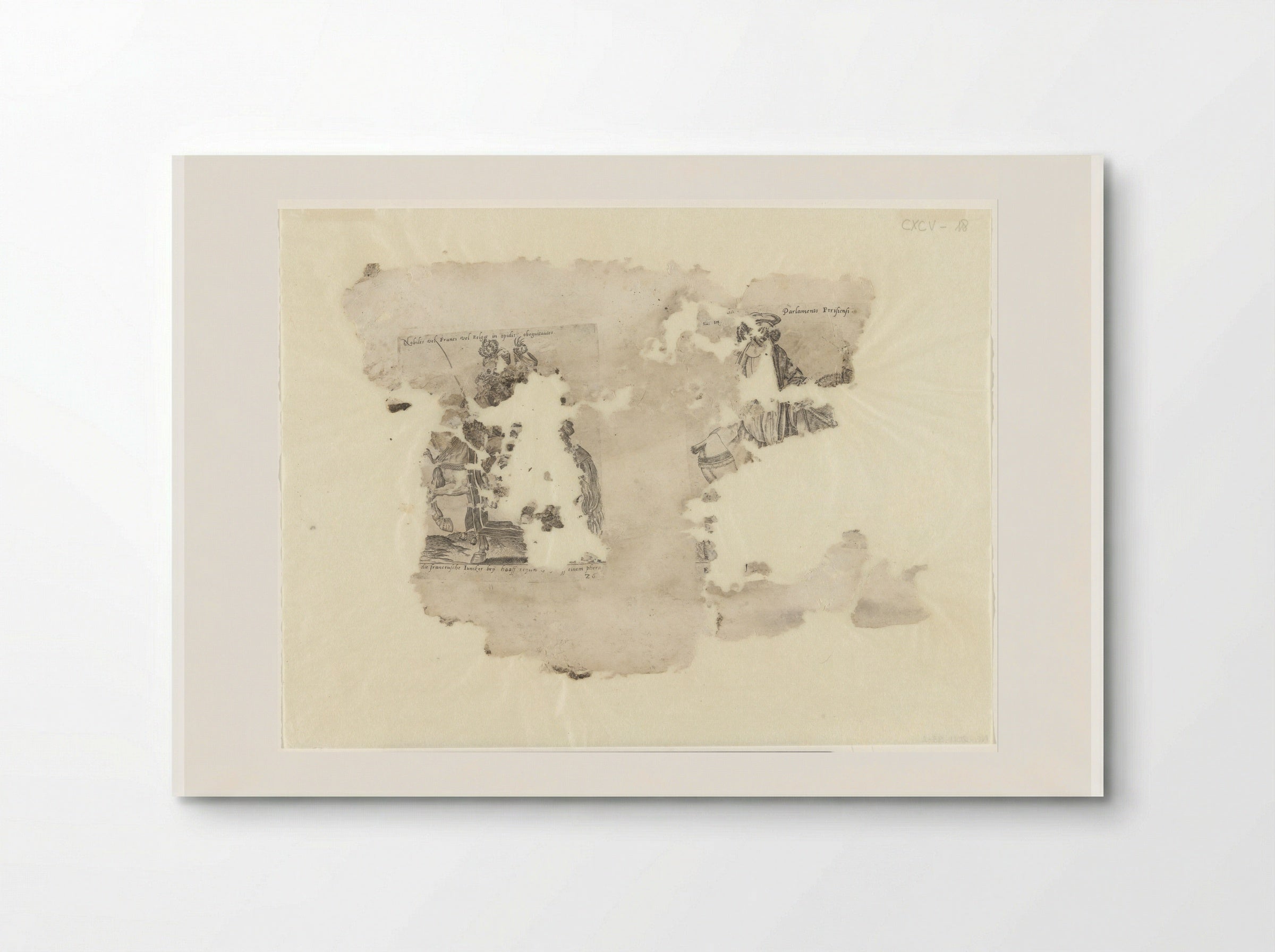 Franse jonkers en raadsheer - Abraham de Bruyn - Poster