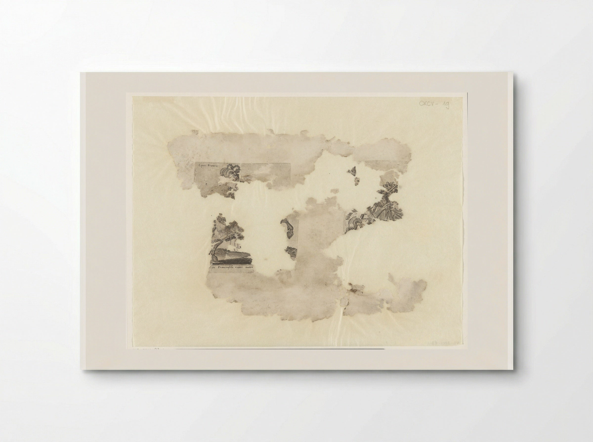 Franse ruiter en lansier - Abraham de Bruyn - Poster