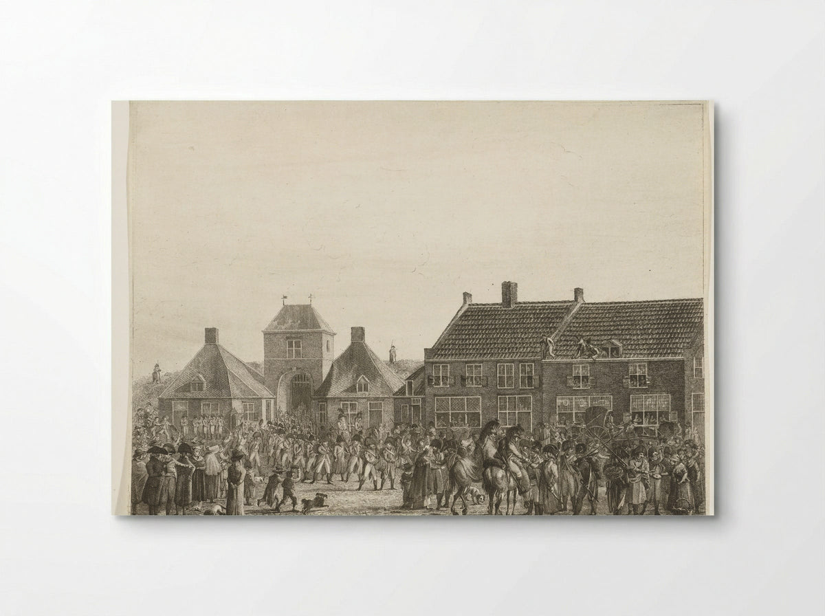 Franse troepen trekken Breda binnen, 1793 - Joannes Bemme - Poster