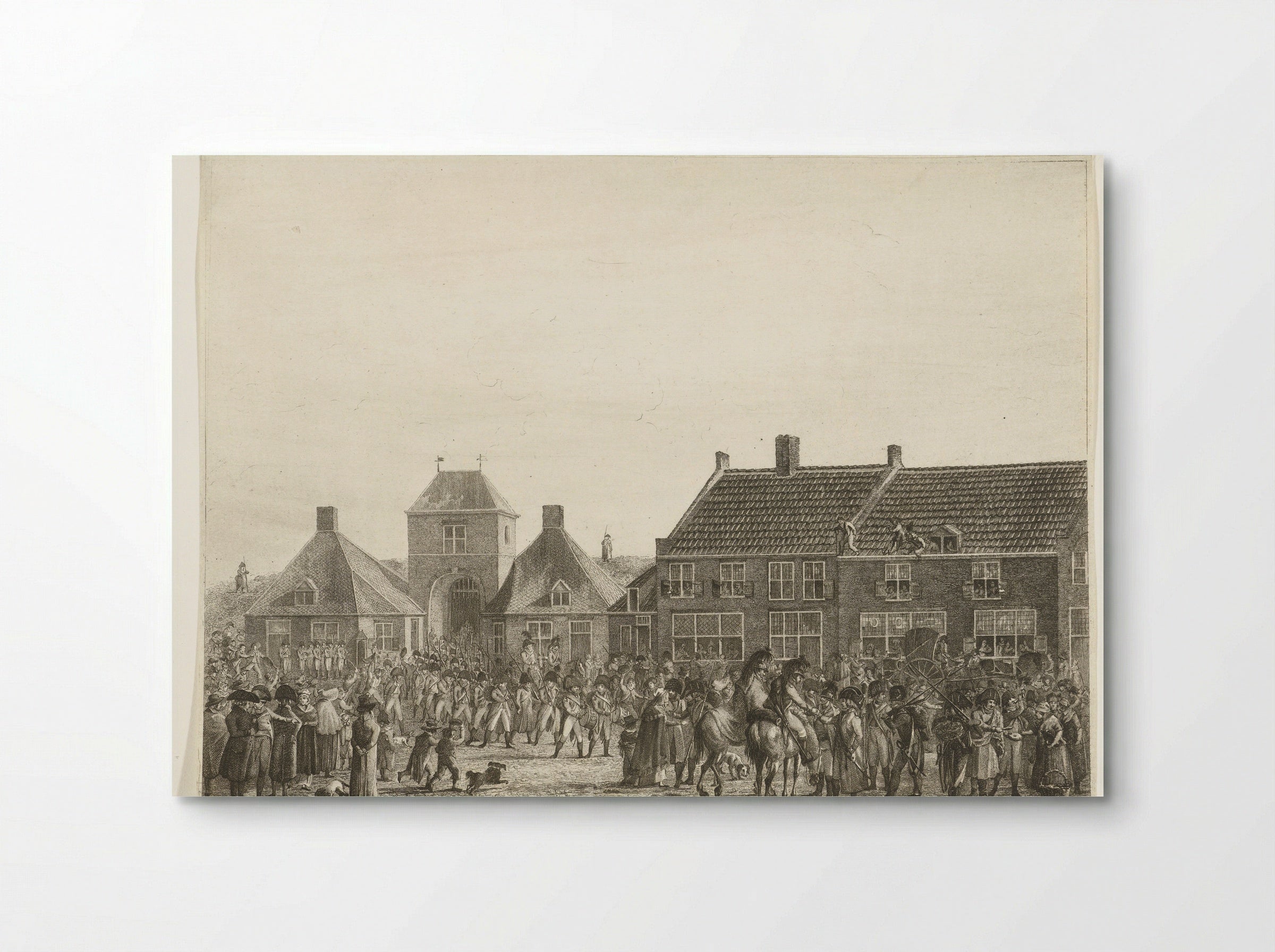Franse troepen trekken Breda binnen, 1793 - Joannes Bemme - Poster