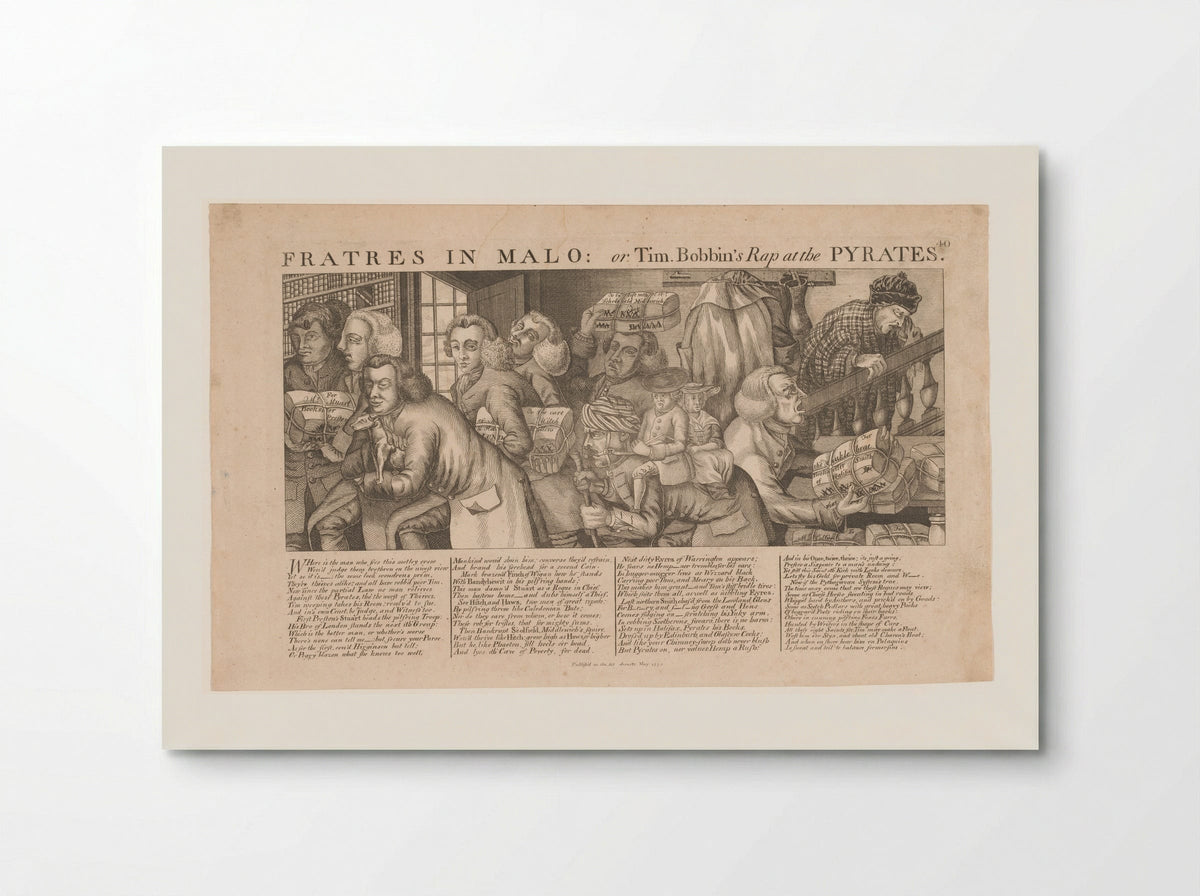 Fratres in Malo: or Tim. Bobbin's Rap at the Pyrates - Thomas Sanders - Poster