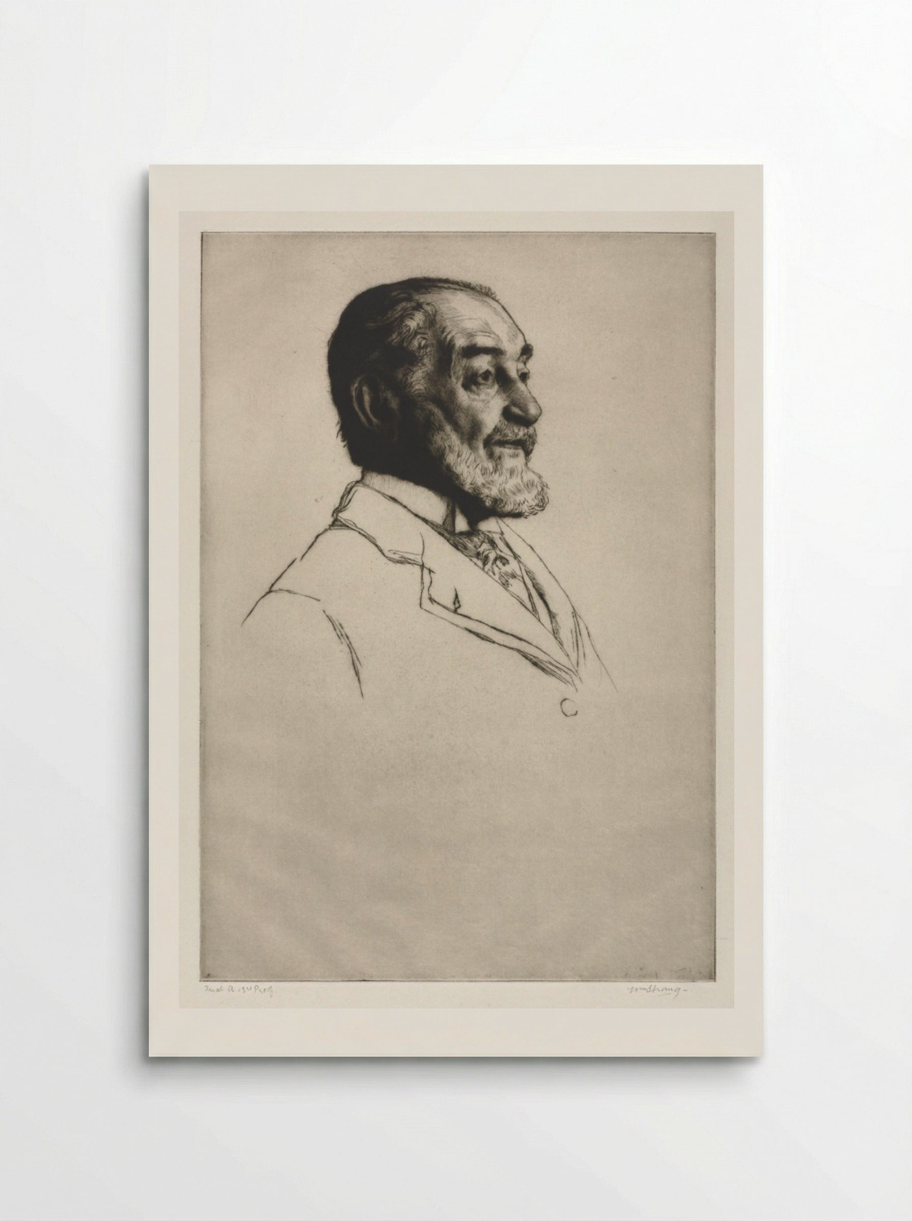 Frederick Harrison - William Strang - Poster