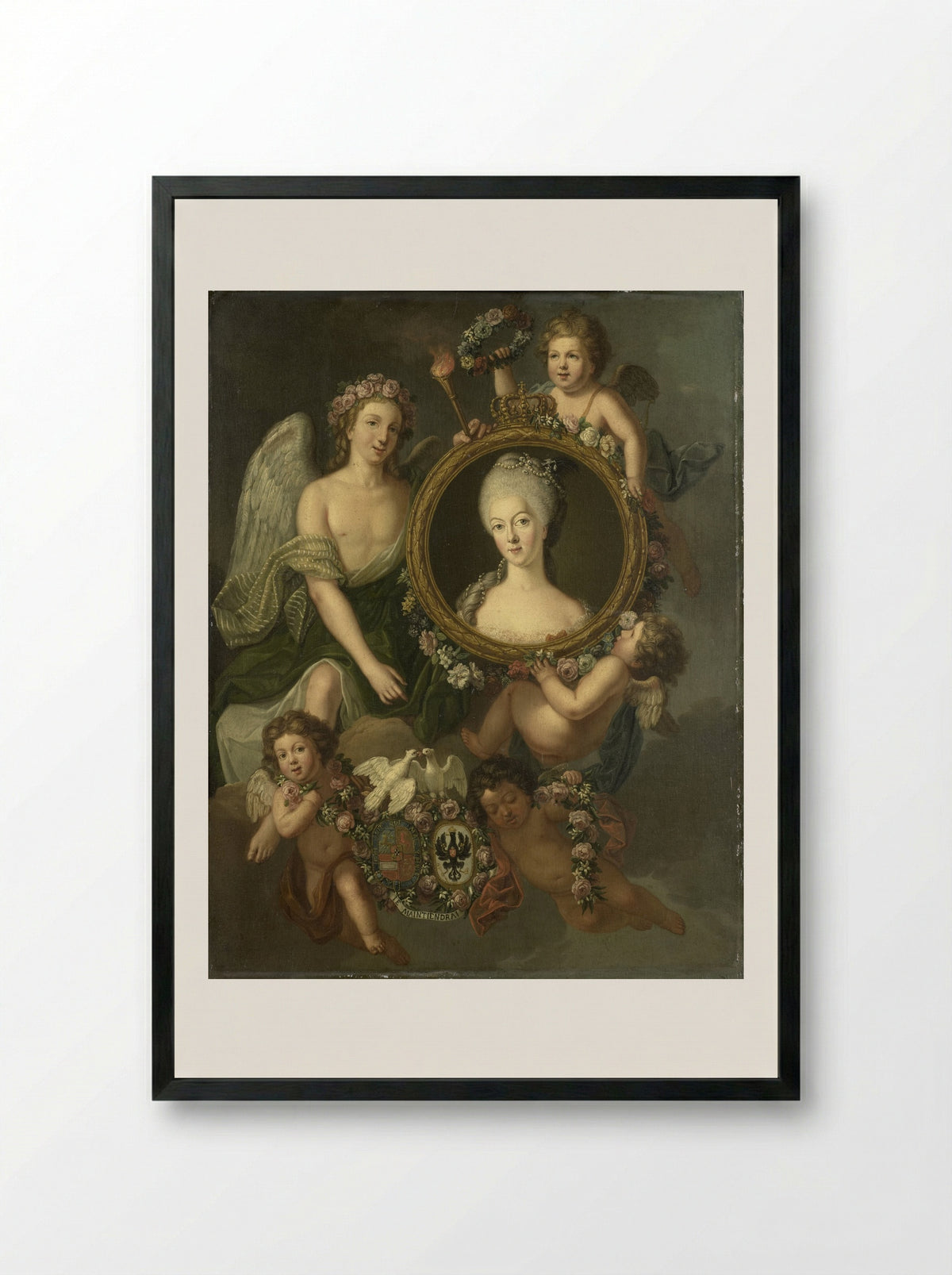 Frederika Sophia Wilhelmina, Princess of Prussia - Friedrich Reclam - Framed Print Black