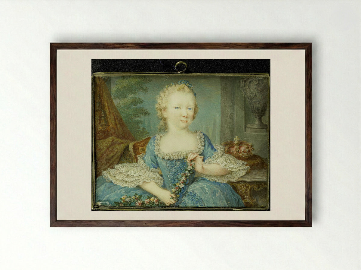 Frederika Sophia Wilhelmina, Princess of Prussia - Robert Mussard - Framed Print Dark Wood