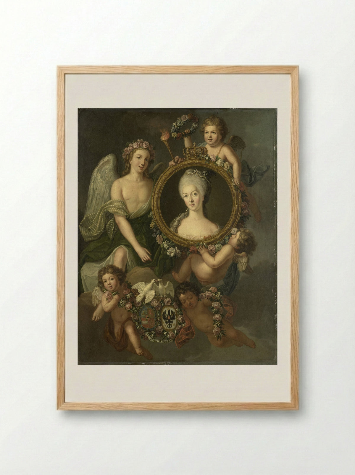 Frederika Sophia Wilhelmina, Princess of Prussia - Friedrich Reclam - Framed Print Wood