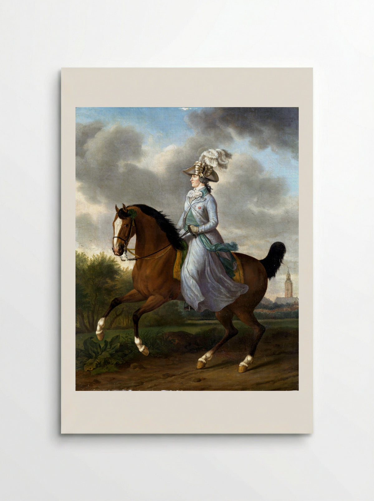 Frederika Sophia Wilhelmina van Pruisen, te paard - Tethart Philip Christian Haag - Poster