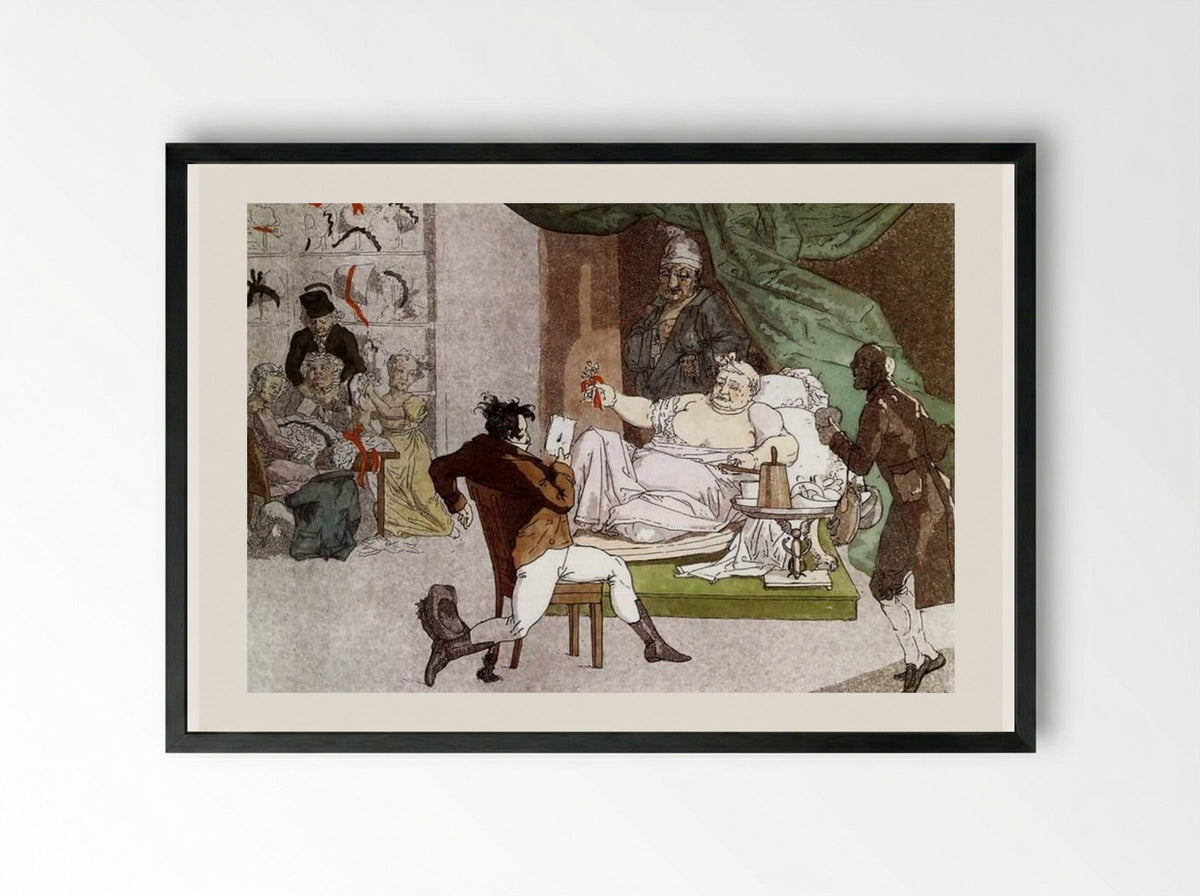 French Activities in the Store - Alexey Venetsianov - Framed Print Black