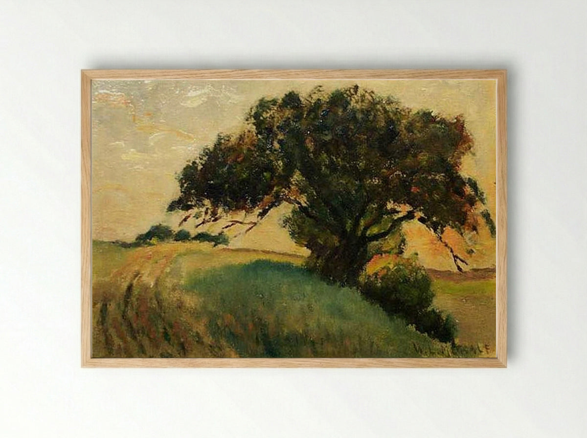 French Landscape - Willard Metcalf - Framed Print Wood