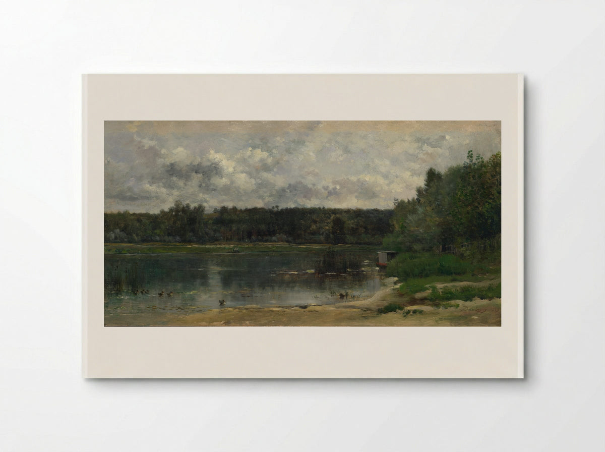 French River Scene - Charles-François Daubigny - Poster