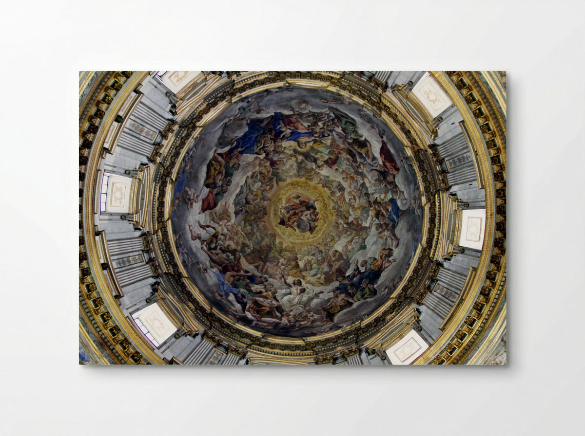 Frescos in the Dome of the Royal Chapel of San Gennaro - Domenichino - Poster