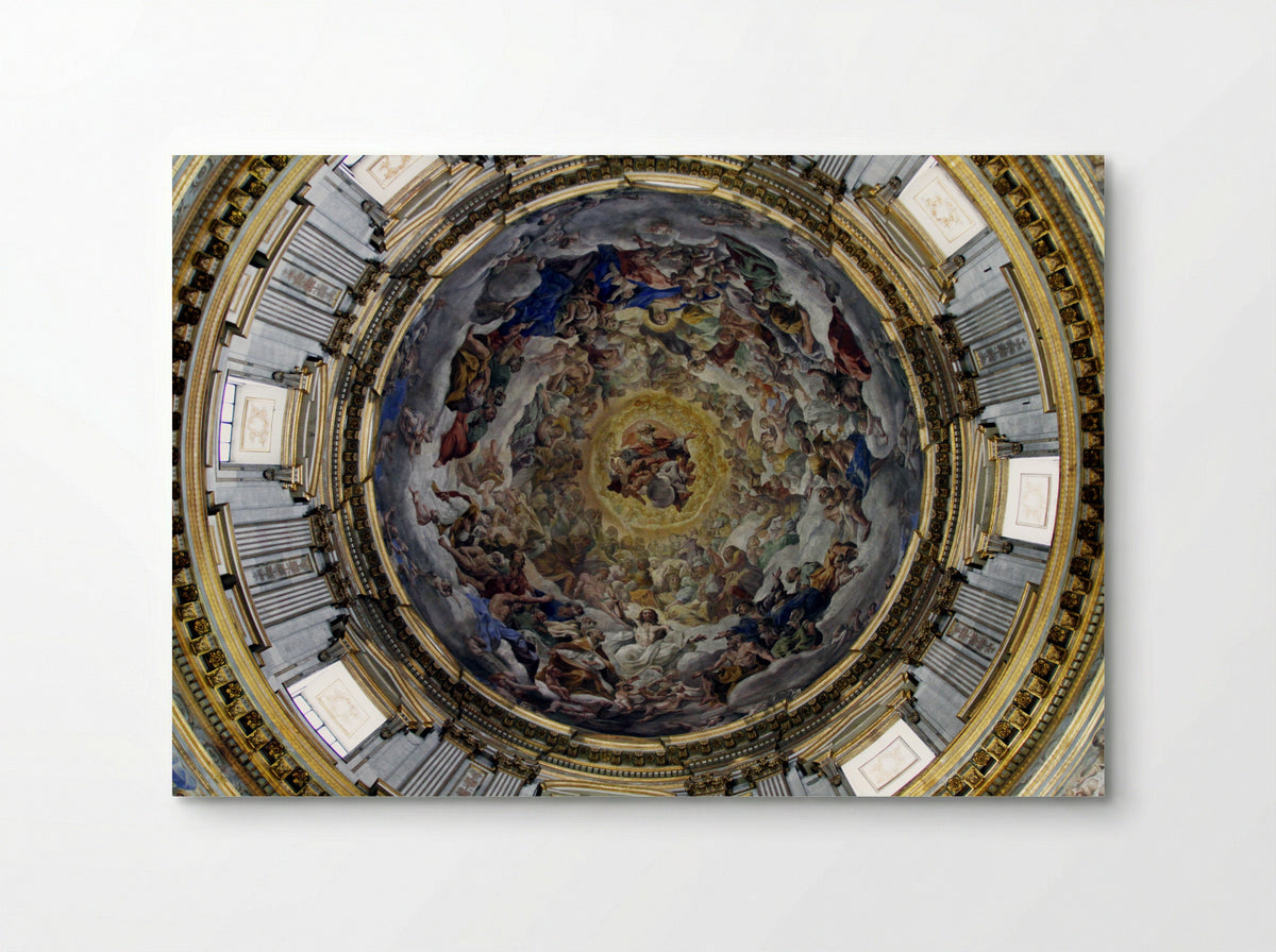 Frescos in the Dome of the Royal Chapel of San Gennaro - Domenichino - Poster