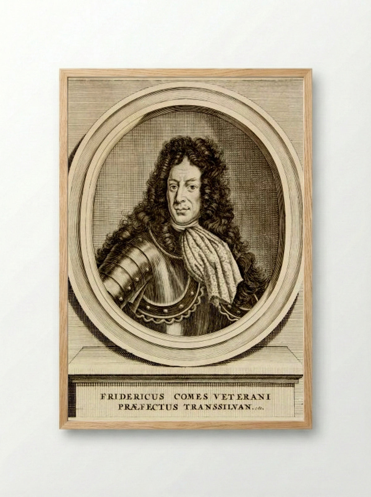 Friedrich Graf von Veterani - Elias Nessenthaler - Framed Print Wood