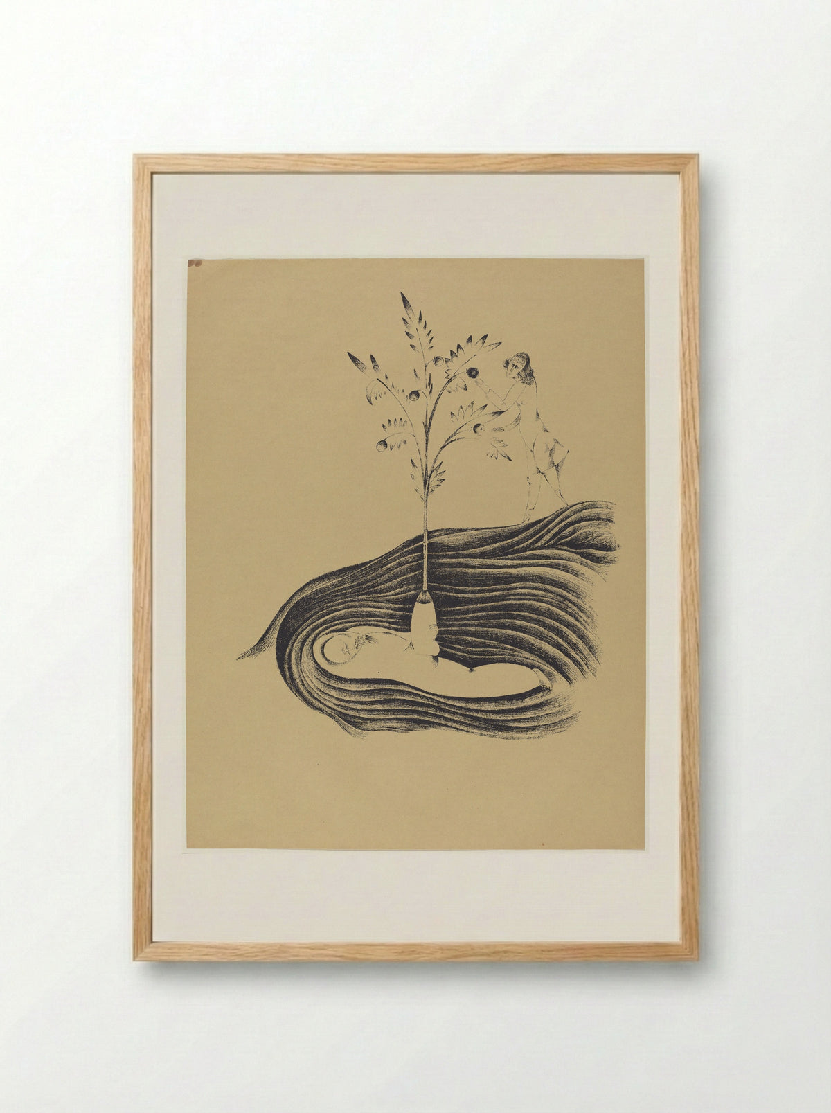 Friendly Dream - Heinrich Hoerle - Framed Print Wood