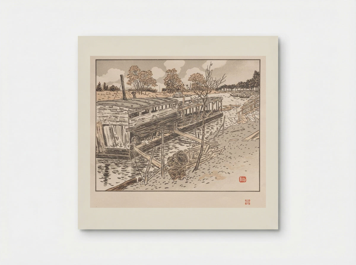 From Bas-Meudon, Old Lavoir - Henri Rivière - Poster