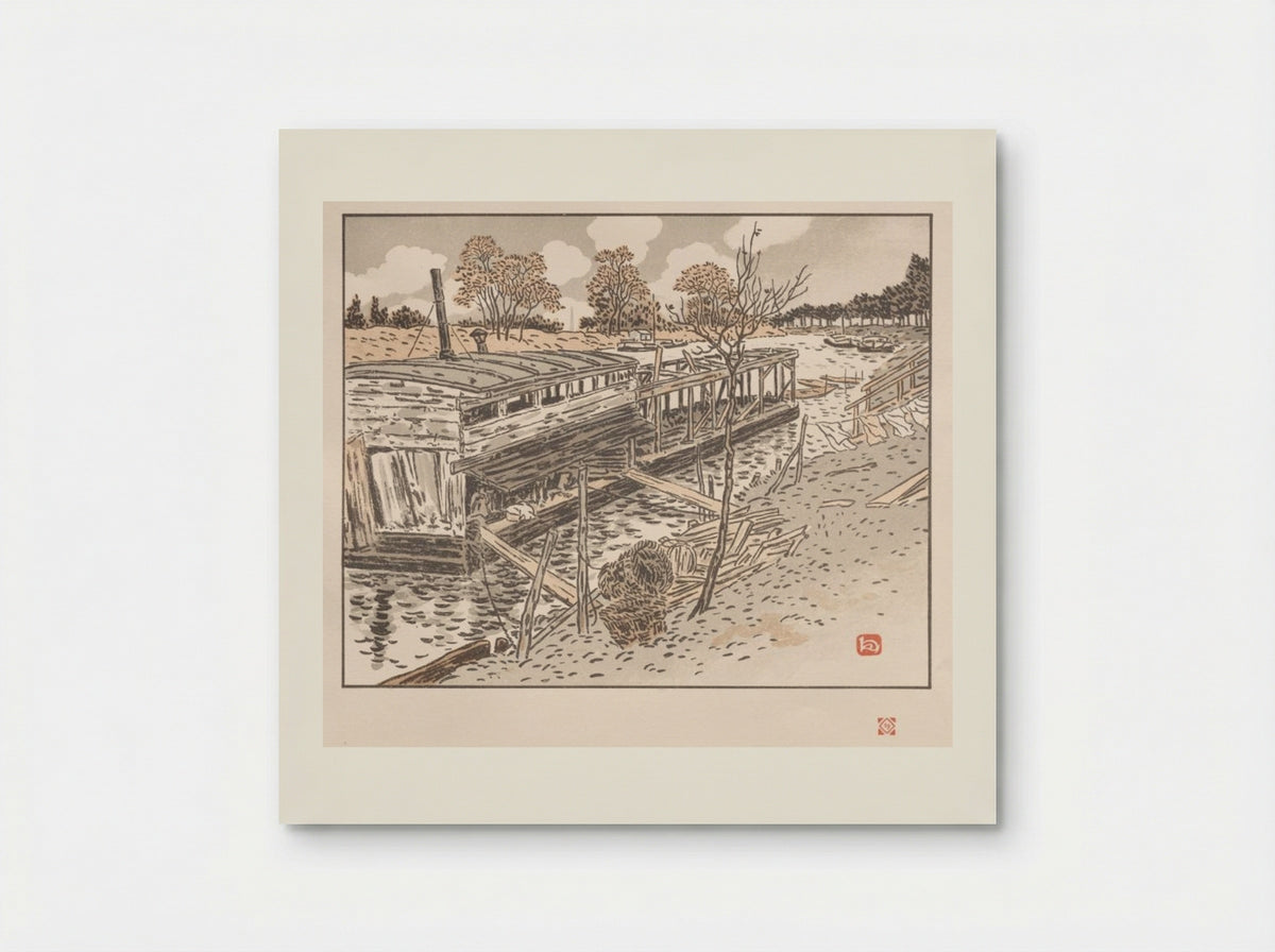 From Bas-Meudon, Old Lavoir - Henri Rivière - Poster
