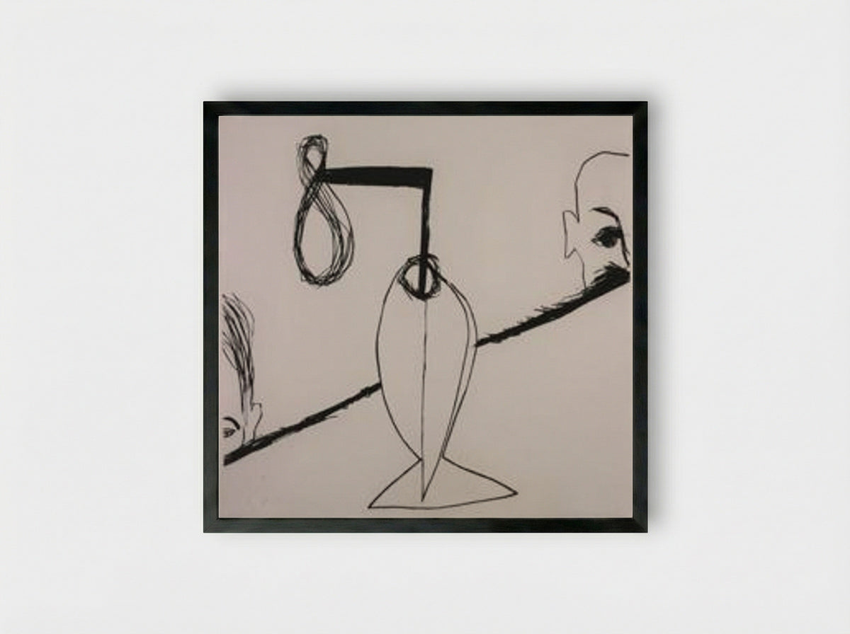 From Endless Modern Licking of Crashing Globe - Time Bomb - Framed Print Black