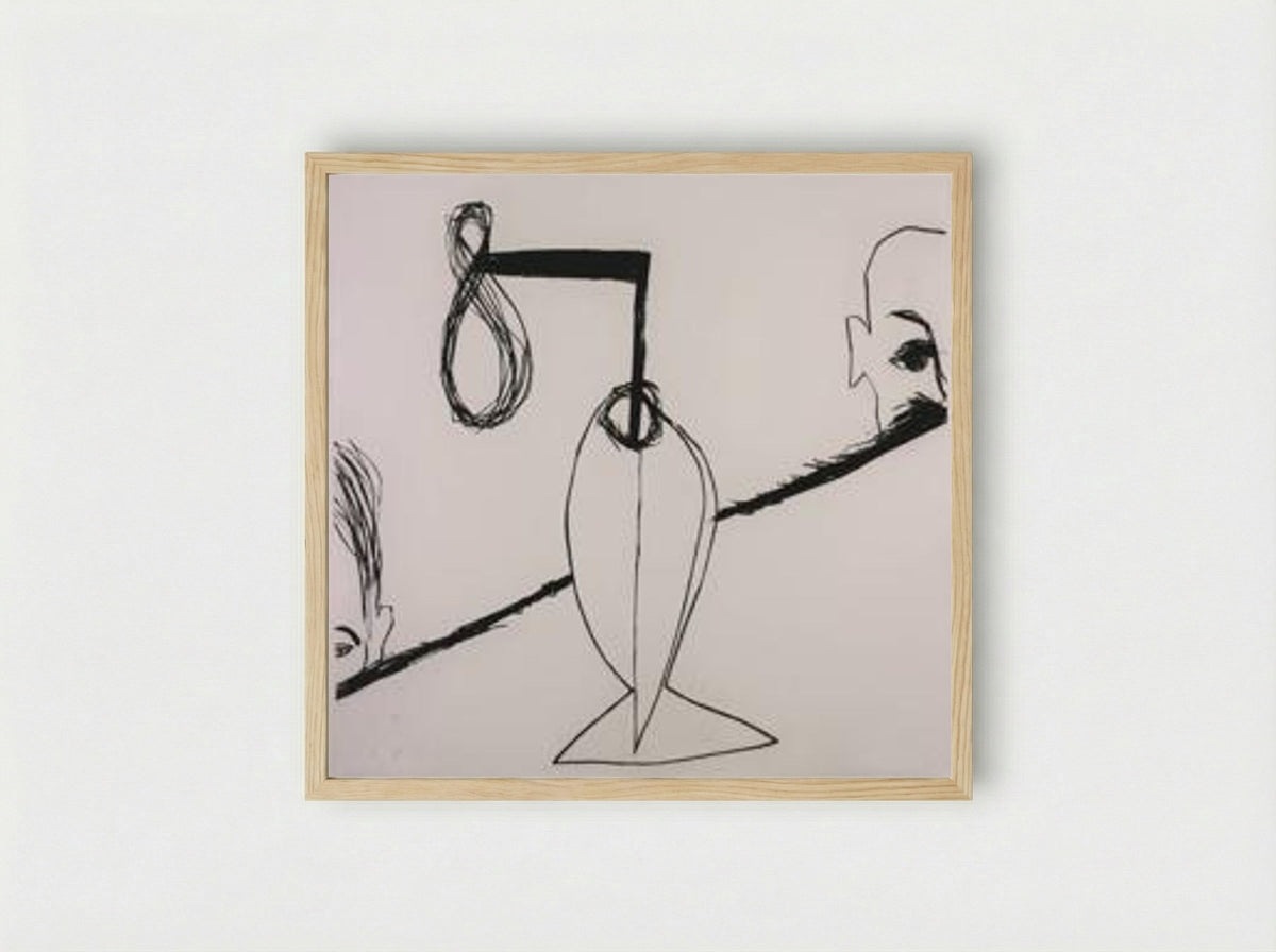 From Endless Modern Licking of Crashing Globe - Time Bomb - Framed Print Wood
