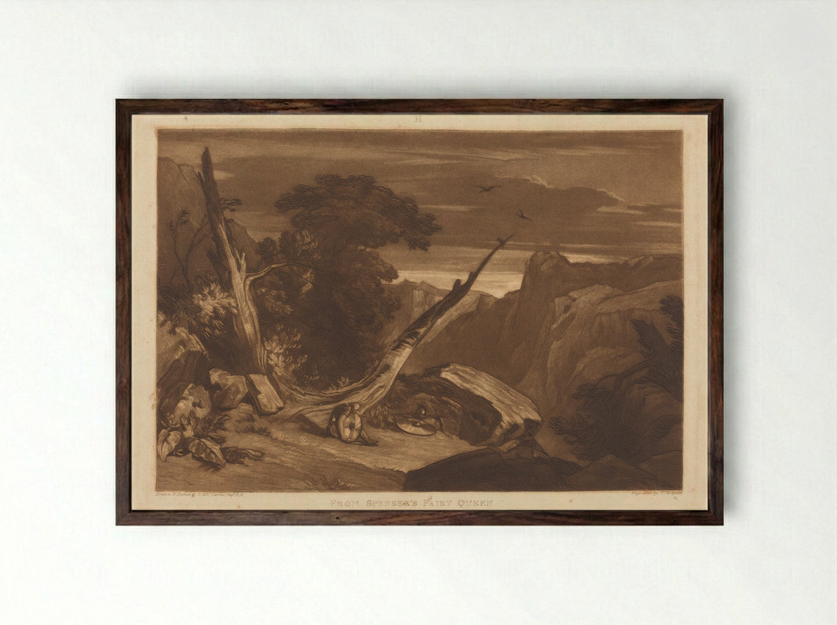 From Spenser's Fairy Queen - Joseph Mallord William Turner - Framed Print Dark Wood