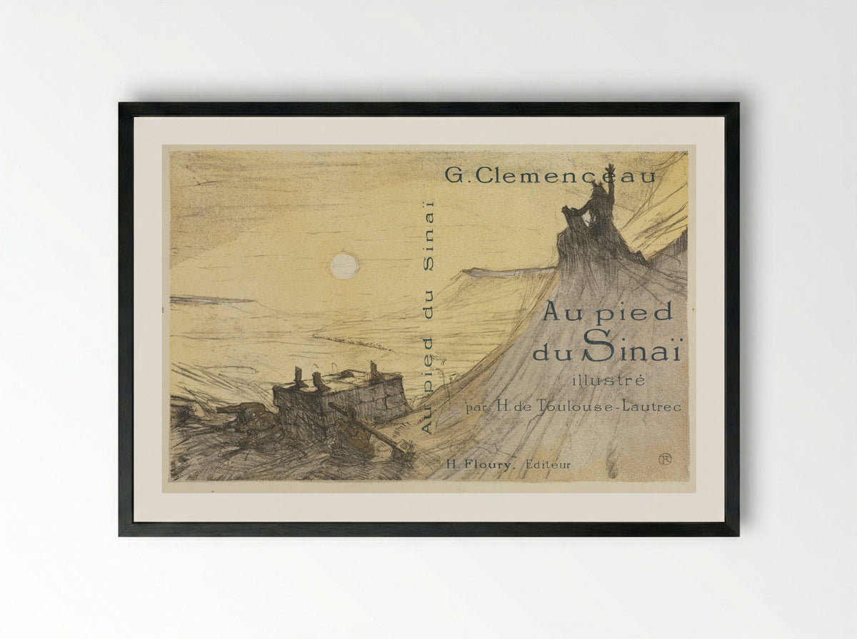 Front Cover for Au pied du Sinaï - Henri de Toulouse-Lautrec - Framed Print Black