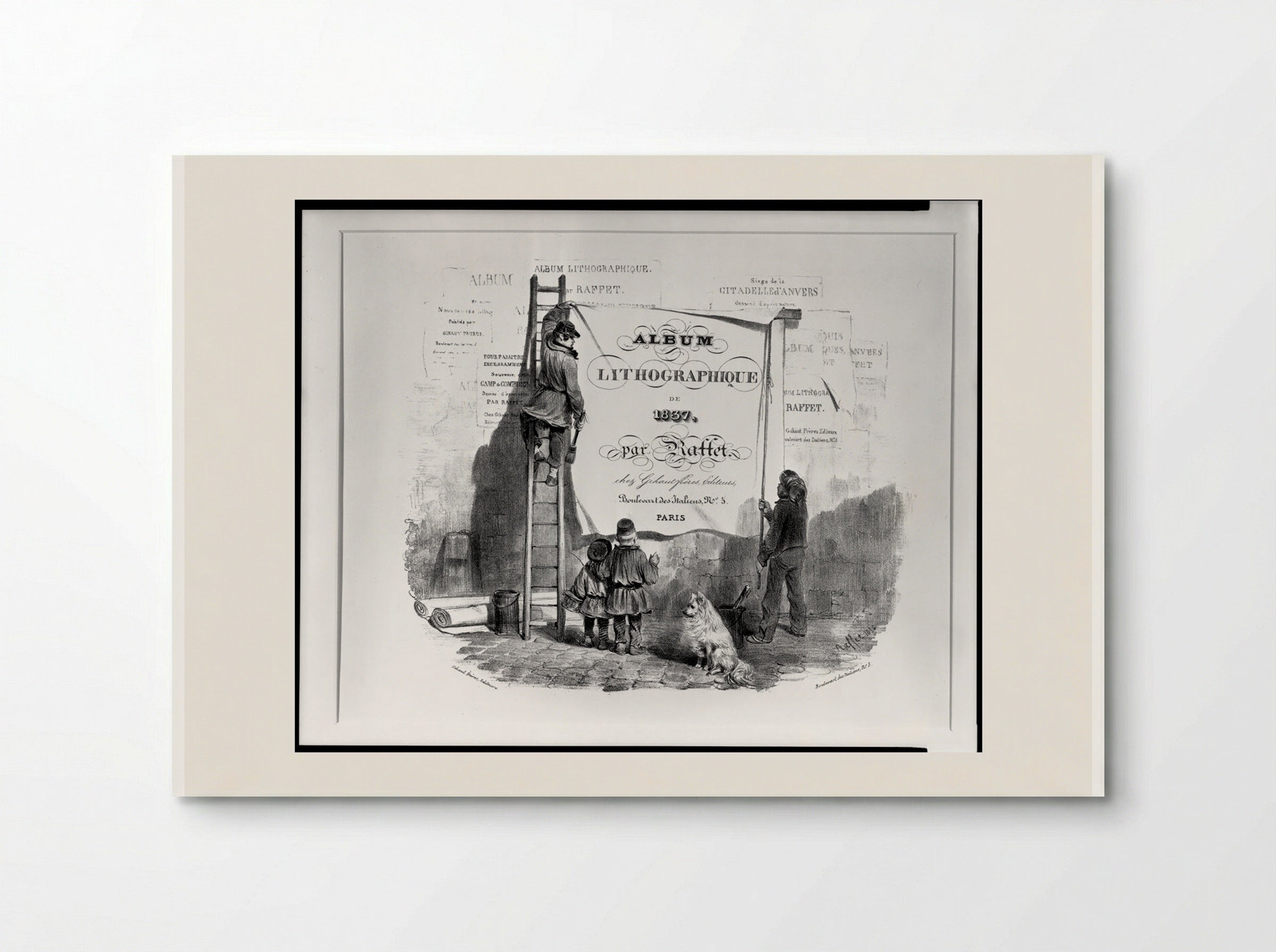 Frontispiece for Album Lithographique - Denis-Auguste-Marie Raffet - Poster
