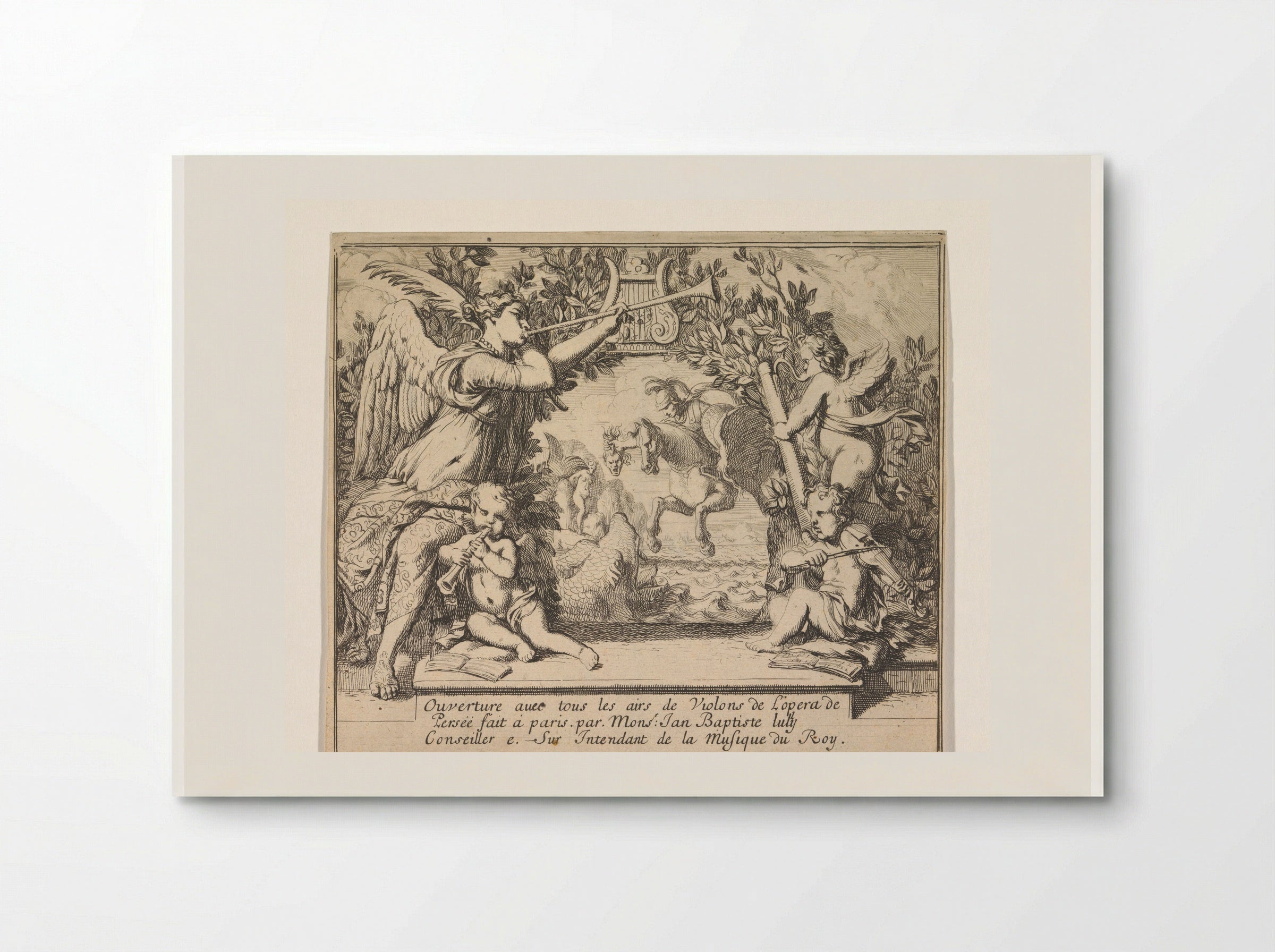 Frontispiece for the Overture to Lully's Persée - Gerard de Lairesse - Poster