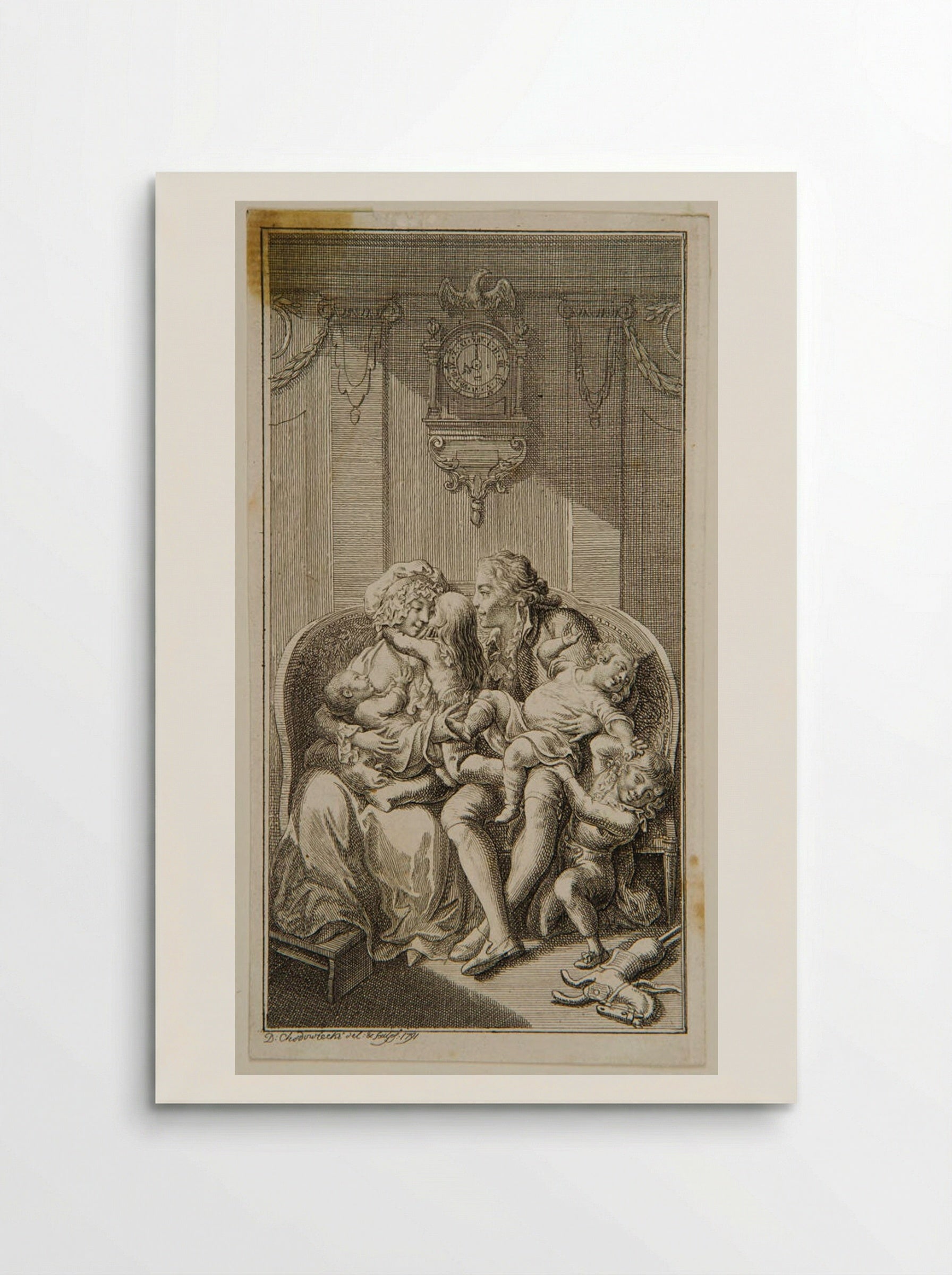 Frontispiece to Hippel's Über die Ehe - Daniel Nikolaus Chodowiecki - Poster
