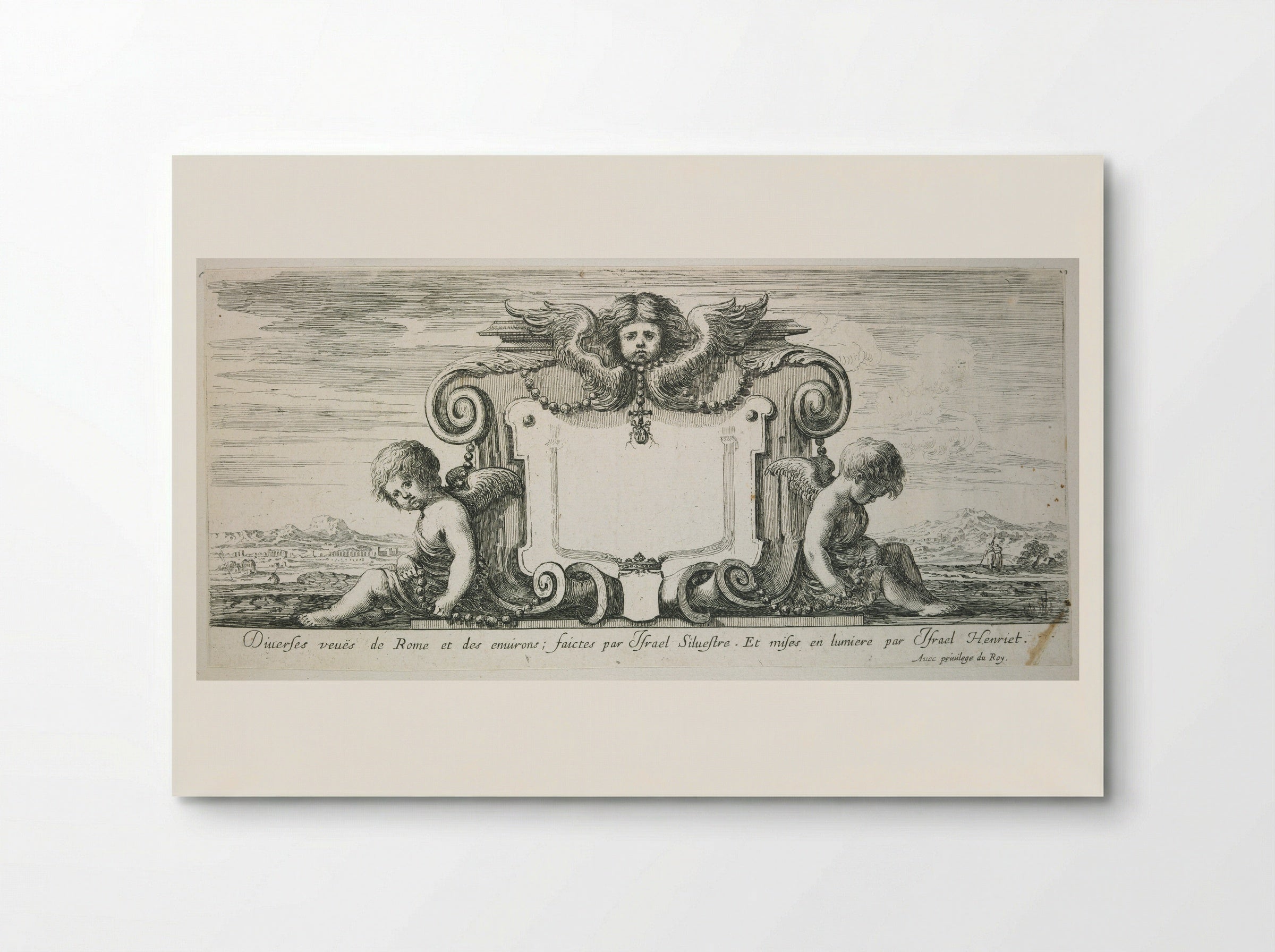 Frontispiece: Various Views of Rome and Its Surroundings - Israël Silvestre - Poster