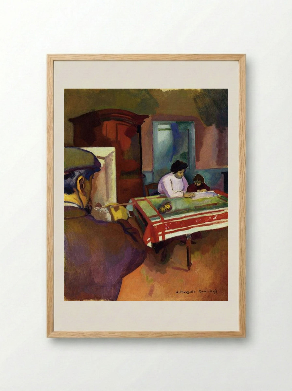 Frouzette and Her Father - Raoul Dufy - Framed Print Wood