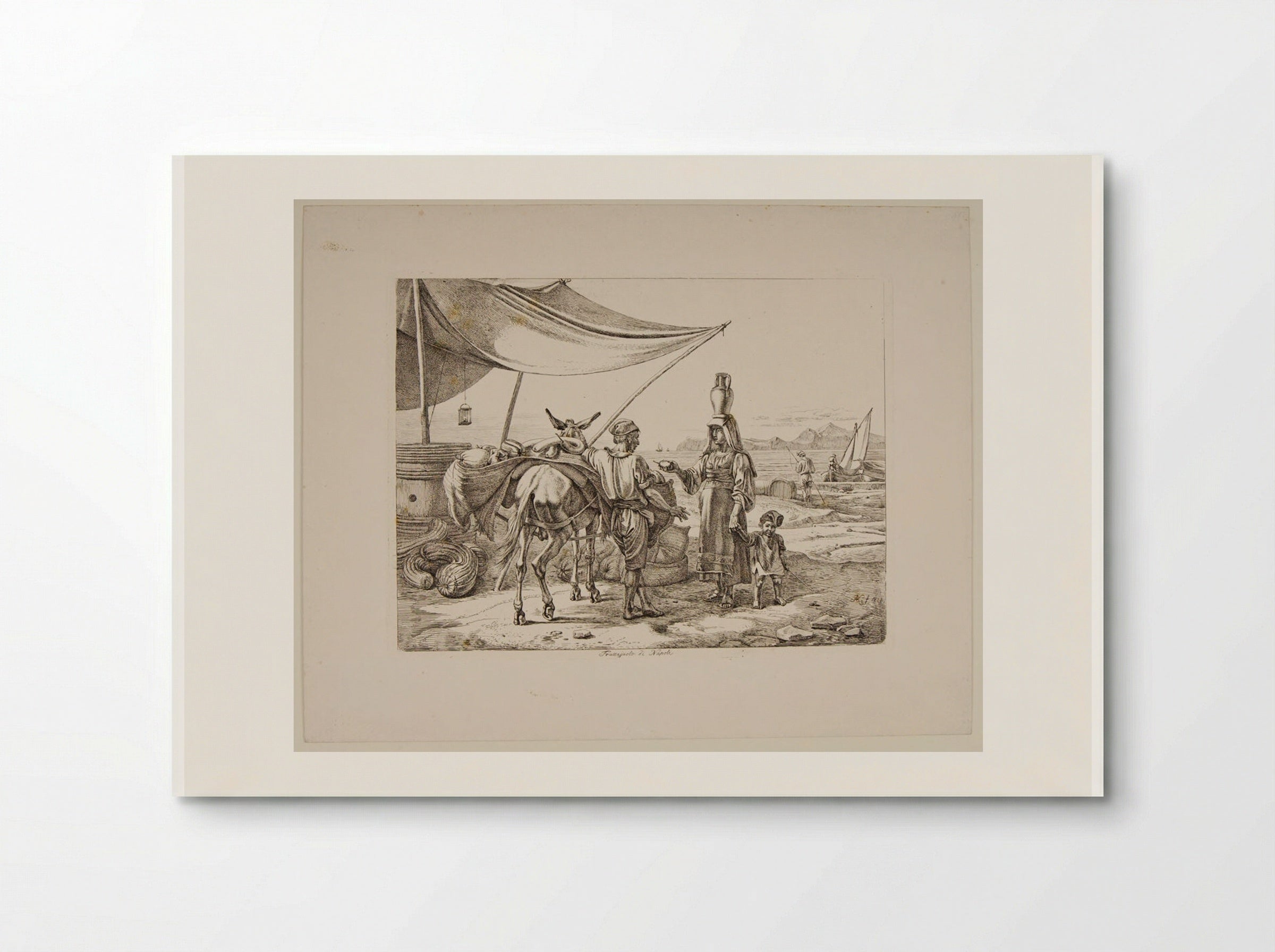 Fruit-dealer of Naples - Johann Adam Klein - Poster
