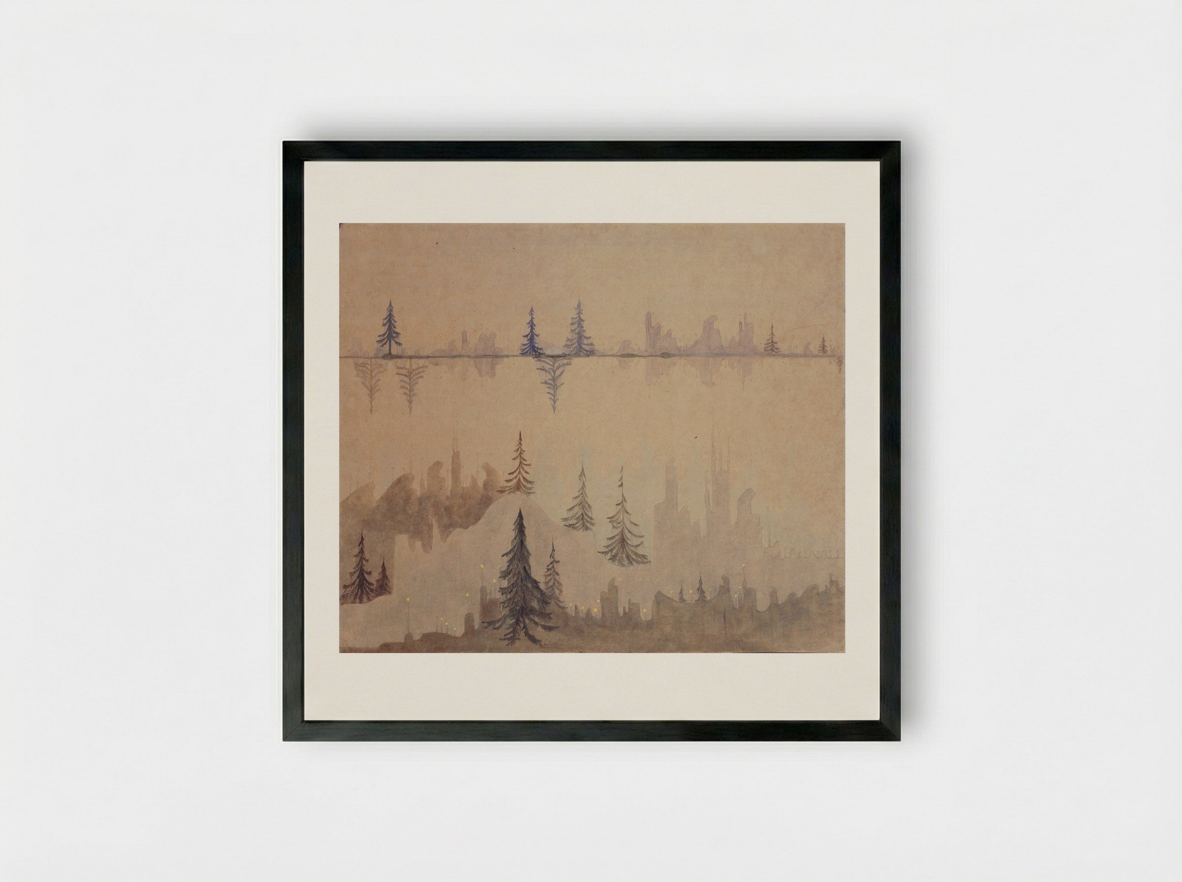 Fugue - Mikalojus Konstantinas Čiurlionis - Framed Print Black
