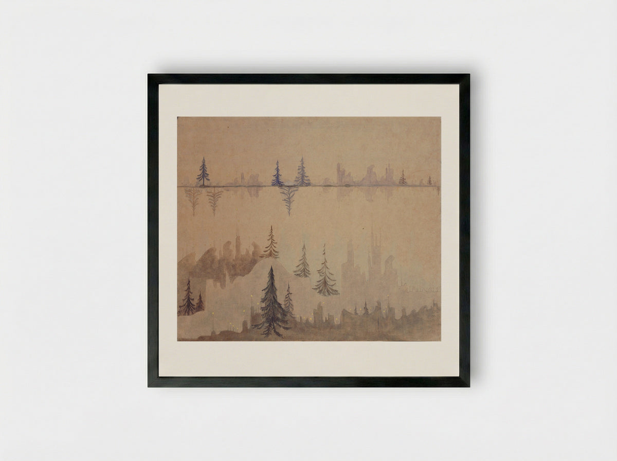 Fugue - Mikalojus Konstantinas Čiurlionis - Framed Print Black