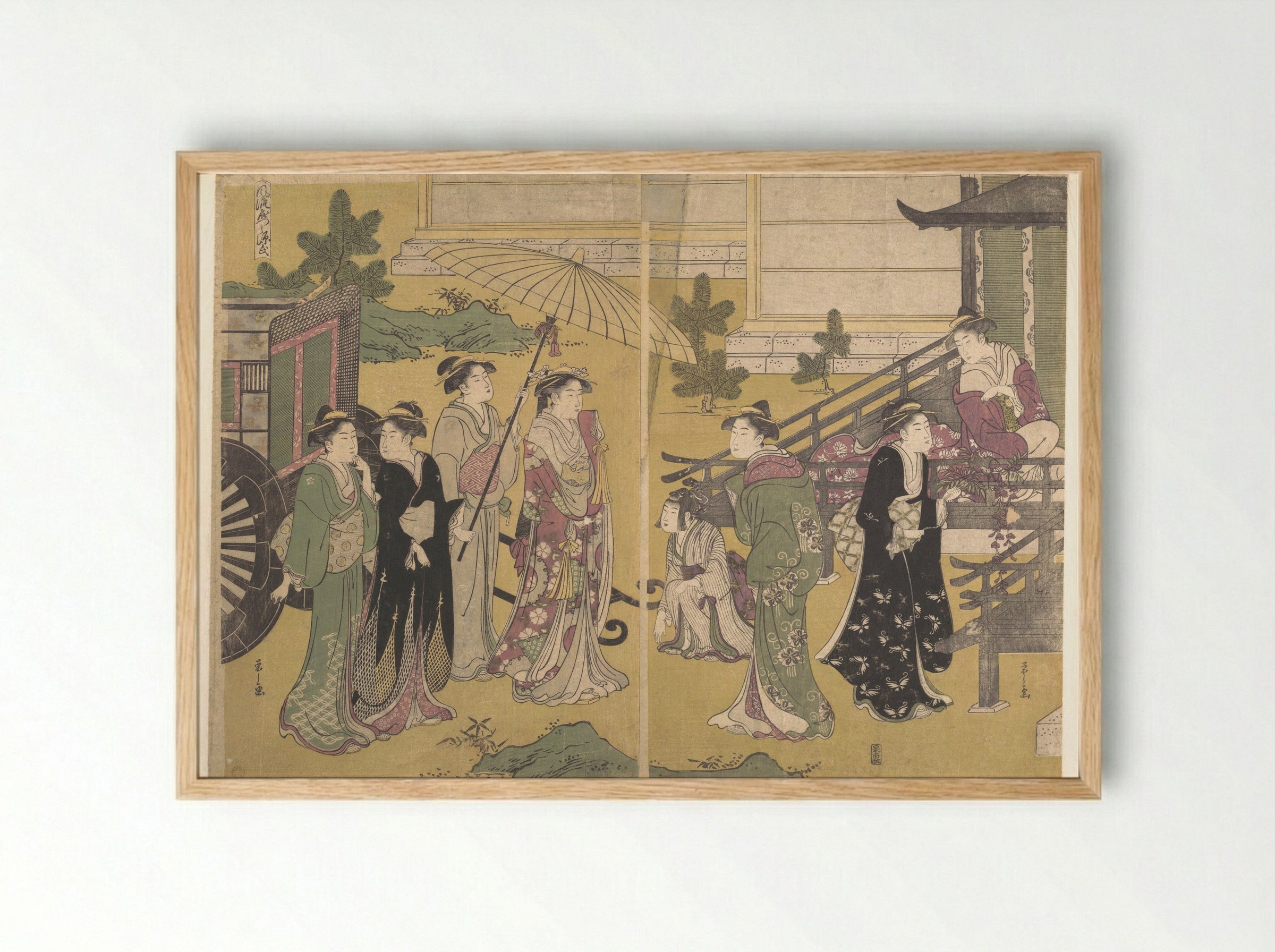Fuji no Uraha - Chōbunsai Eishi - Framed Print Wood