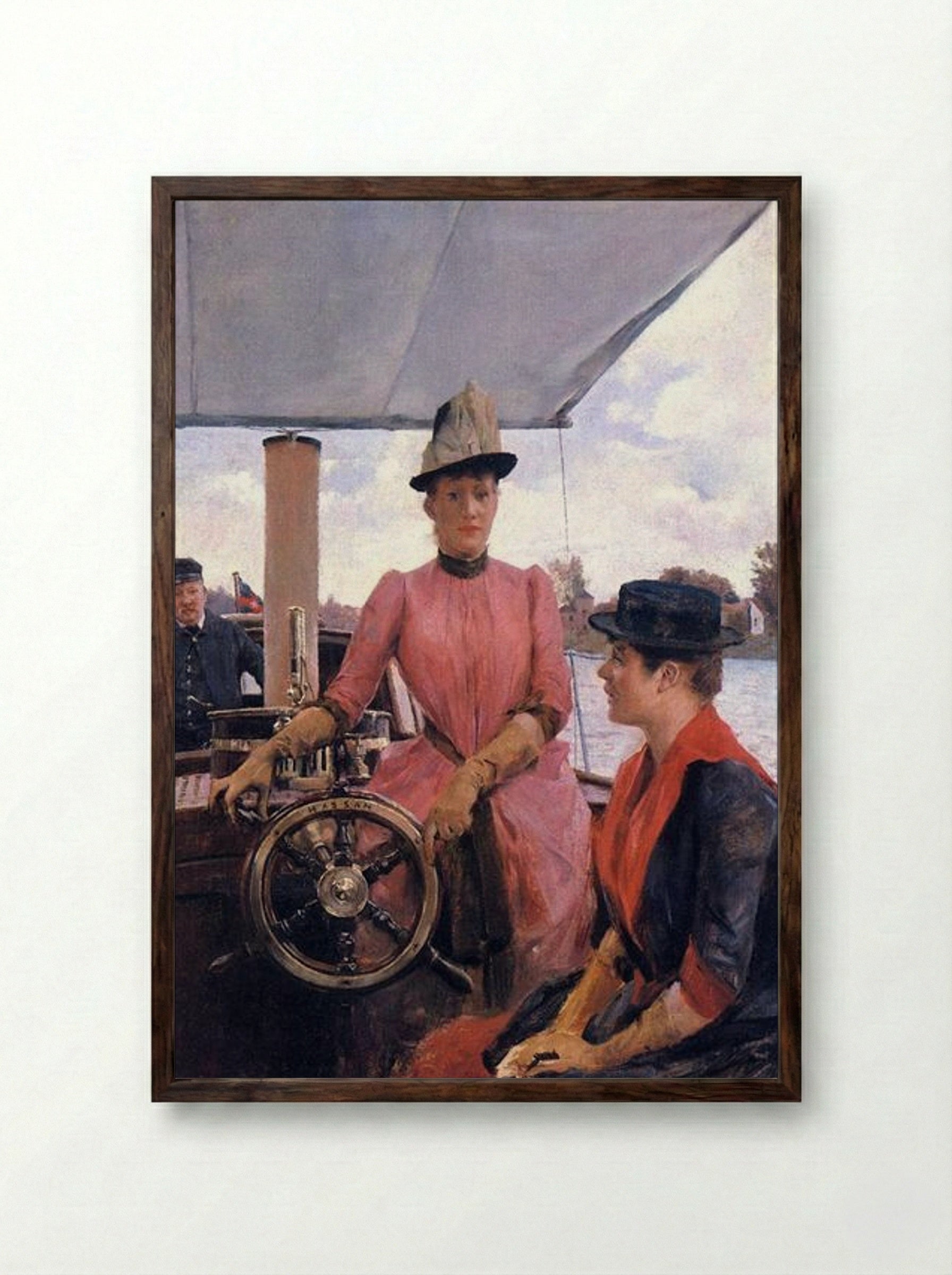 Full Speed - Julius LeBlanc Stewart - Framed Print Dark Wood