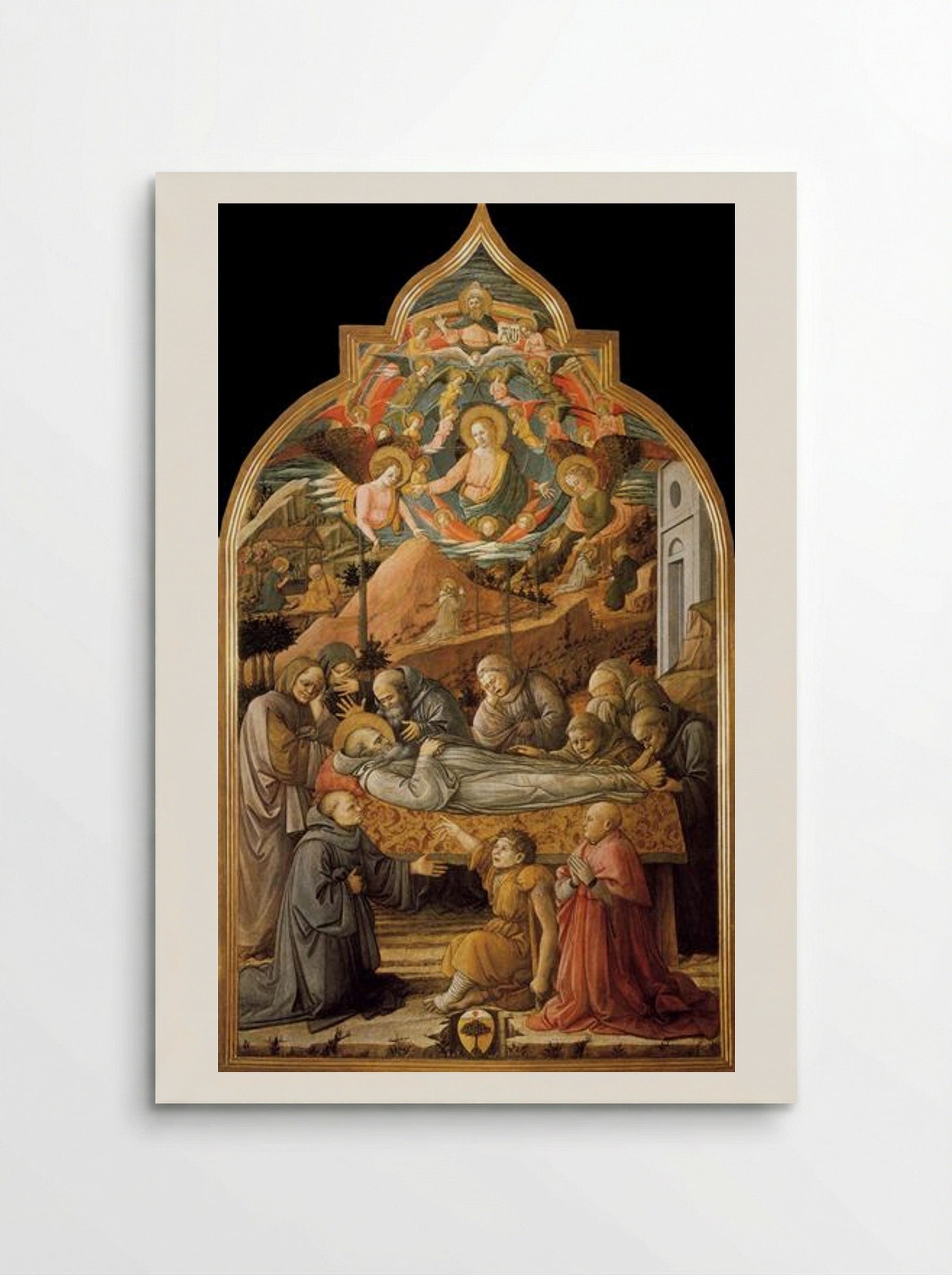 Funeral of St. Jerome - Filippo Lippi - Poster