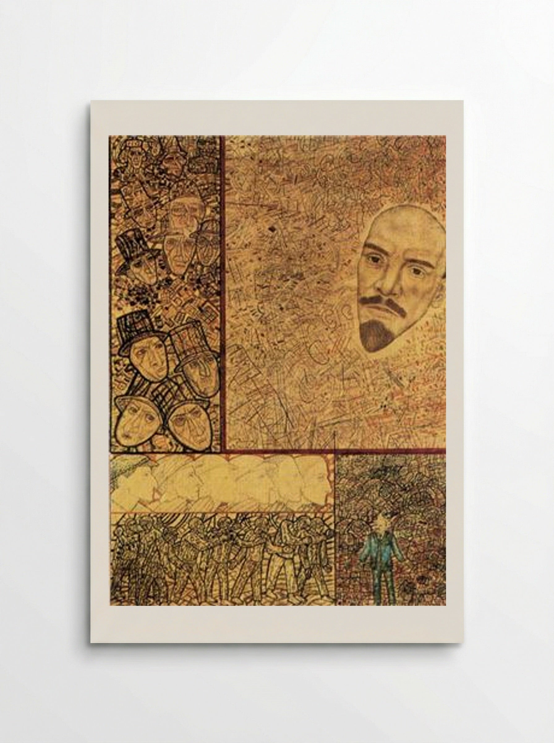 GOELRO (Lenin's Plan for the Electrification of Russia) - Pavel Filonov - Poster