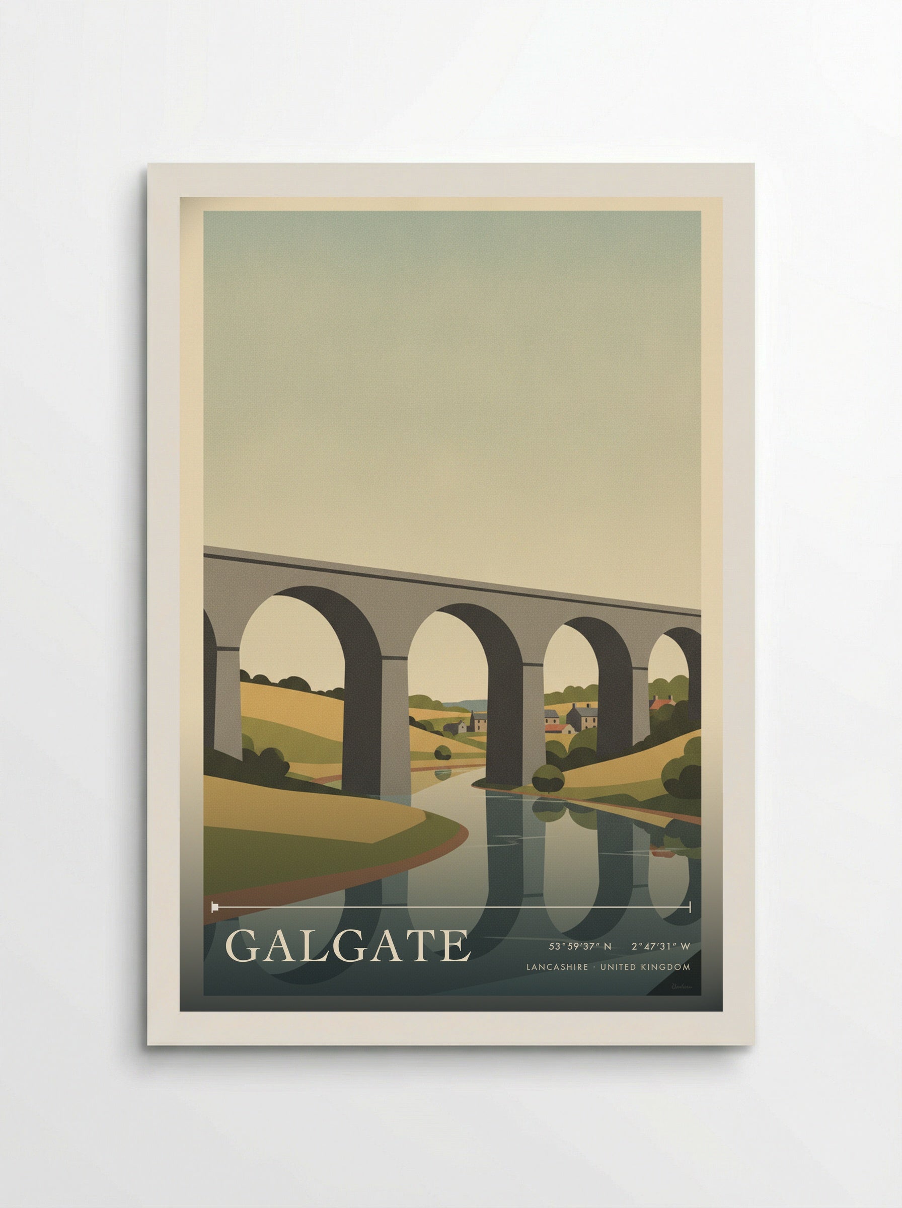 Galgate Lancashire United Kingdom Travel Poster - Poster