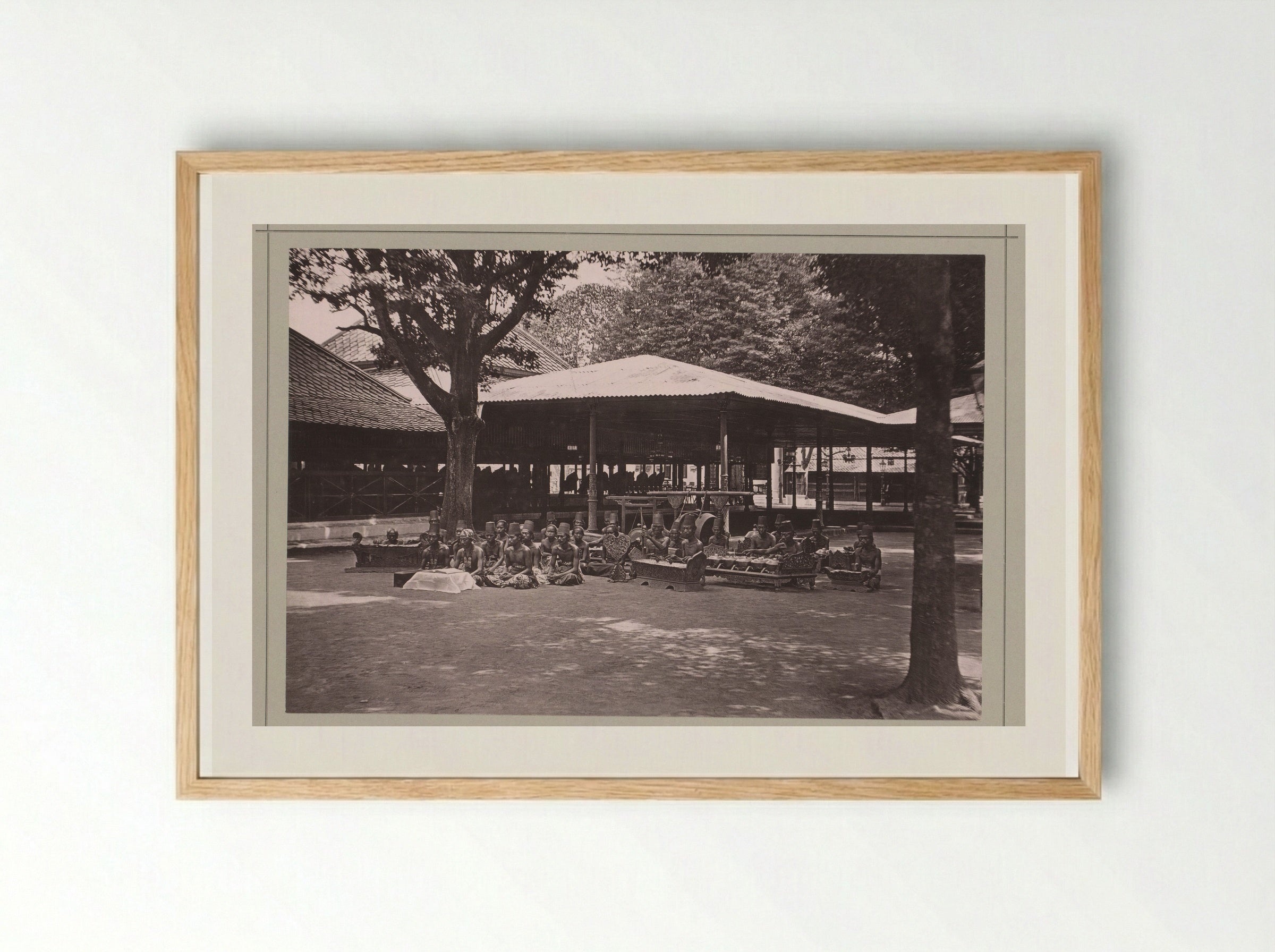 Gamelan Orchestra in the Kraton Ngayogyakarta Hadiningrat - Kassian Céphas - Framed Print Wood