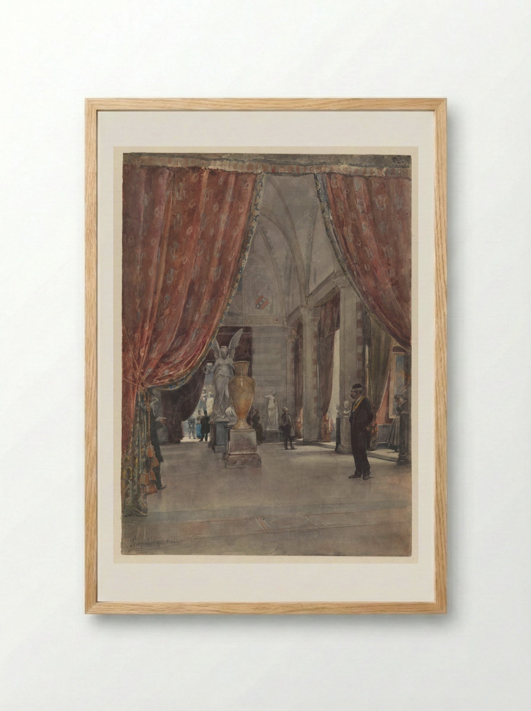 Gang van Bloemgracht 70 te Amsterdam - Jan Hoynck van Papendrecht - Framed Print Wood