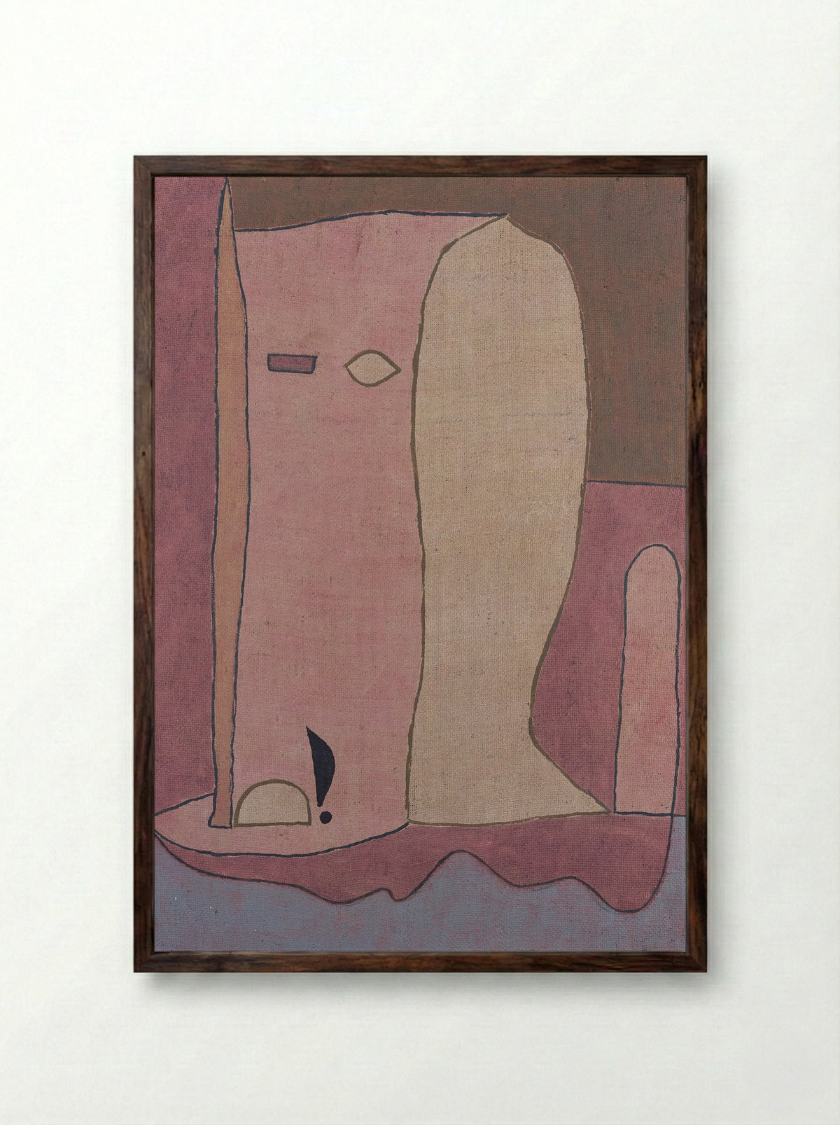 Garden Figure - Paul Klee - Framed Print Dark Wood
