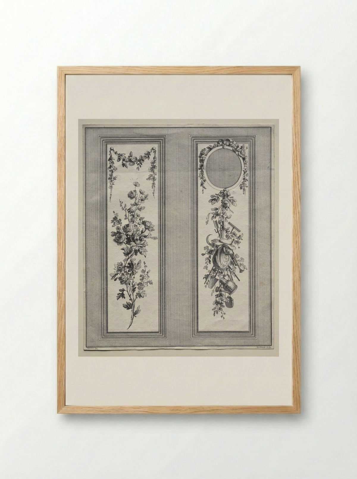 Garden Ornament - Pierre Gabriel Berthault - Framed Print Wood