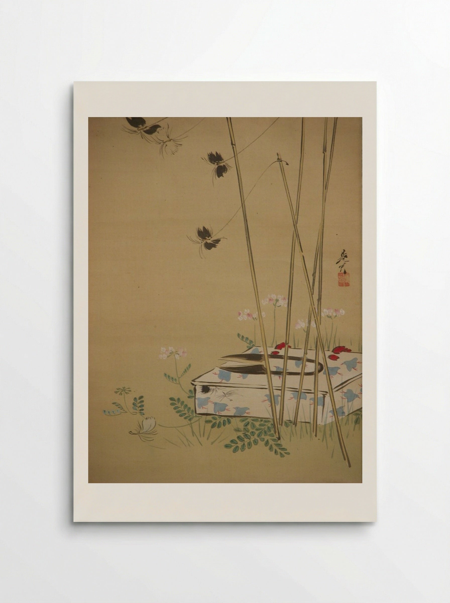 Garden Scene - Shibata Zeshin - Poster