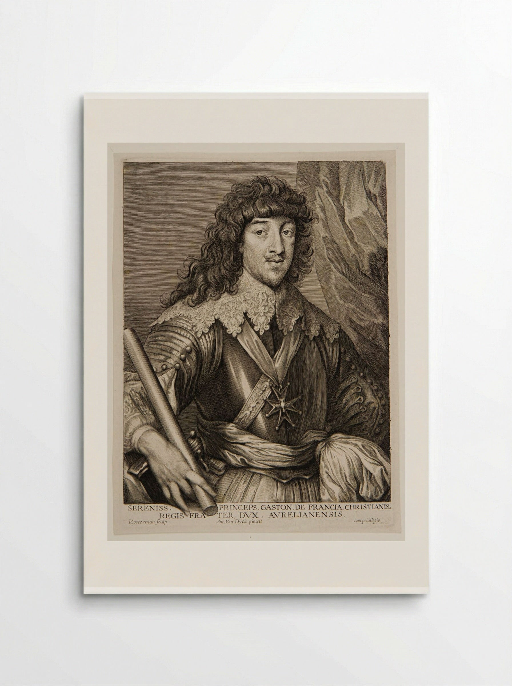 Gaston de France, duc d'Orléans - Lucas Vorsterman I - Poster