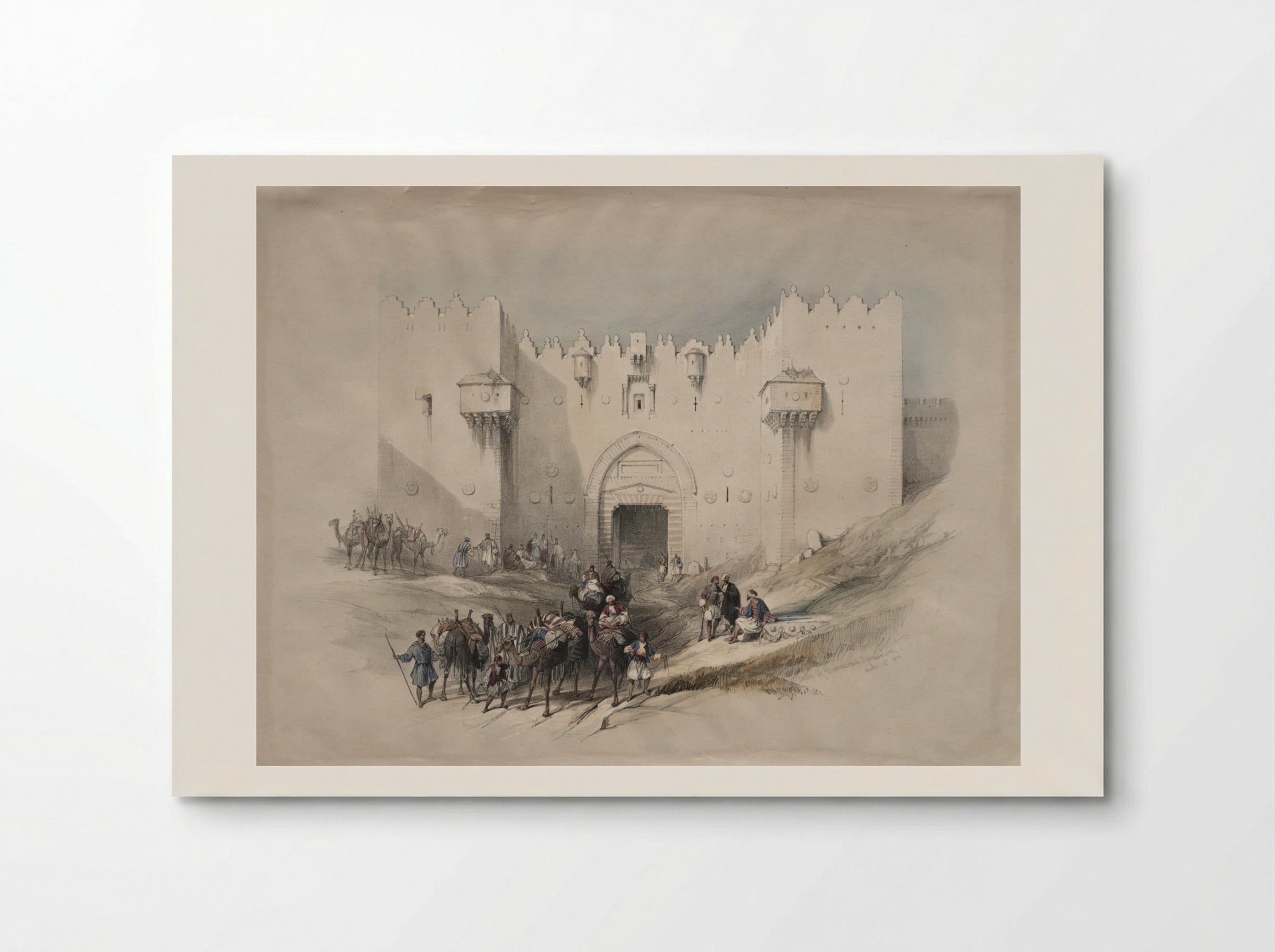 Gate of Damascus, Jerusalem - David Roberts - Poster
