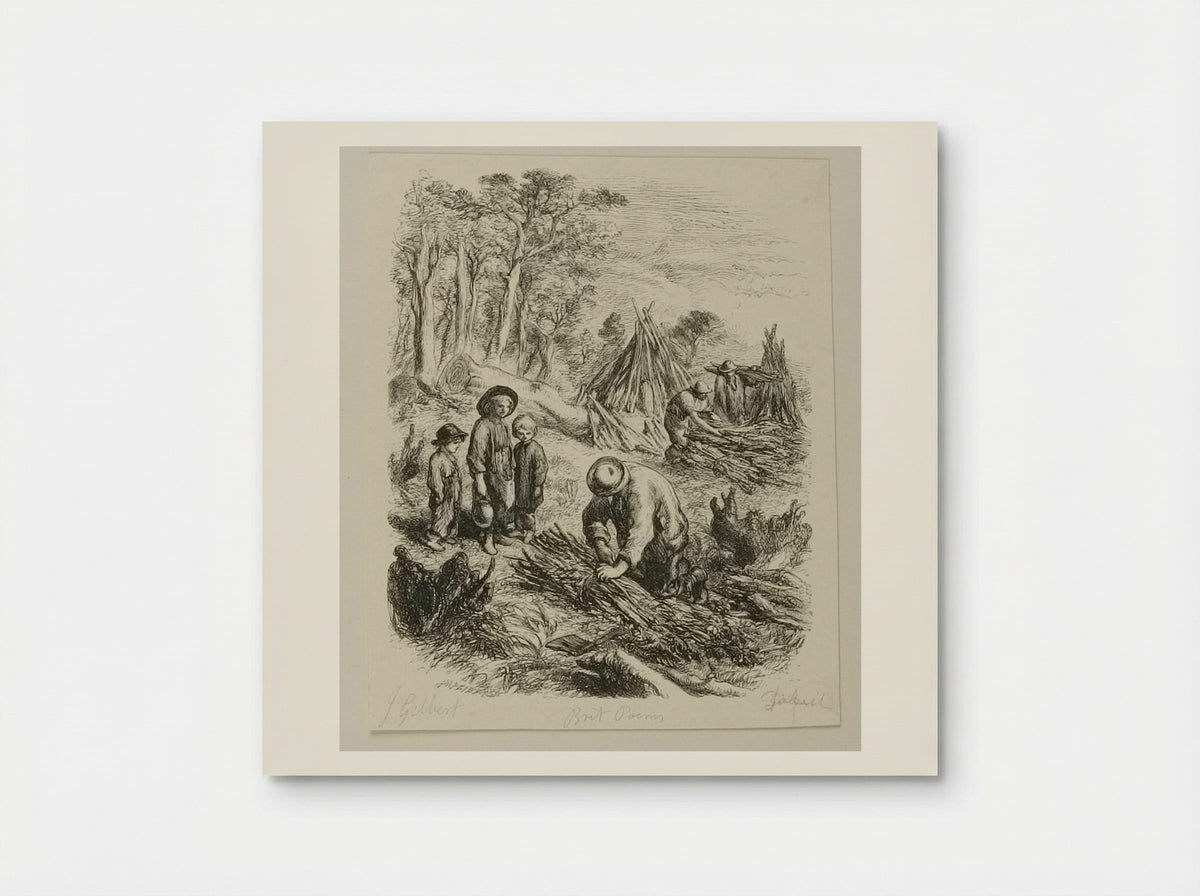 Gathering Fagots - Edward Dalziel - Poster