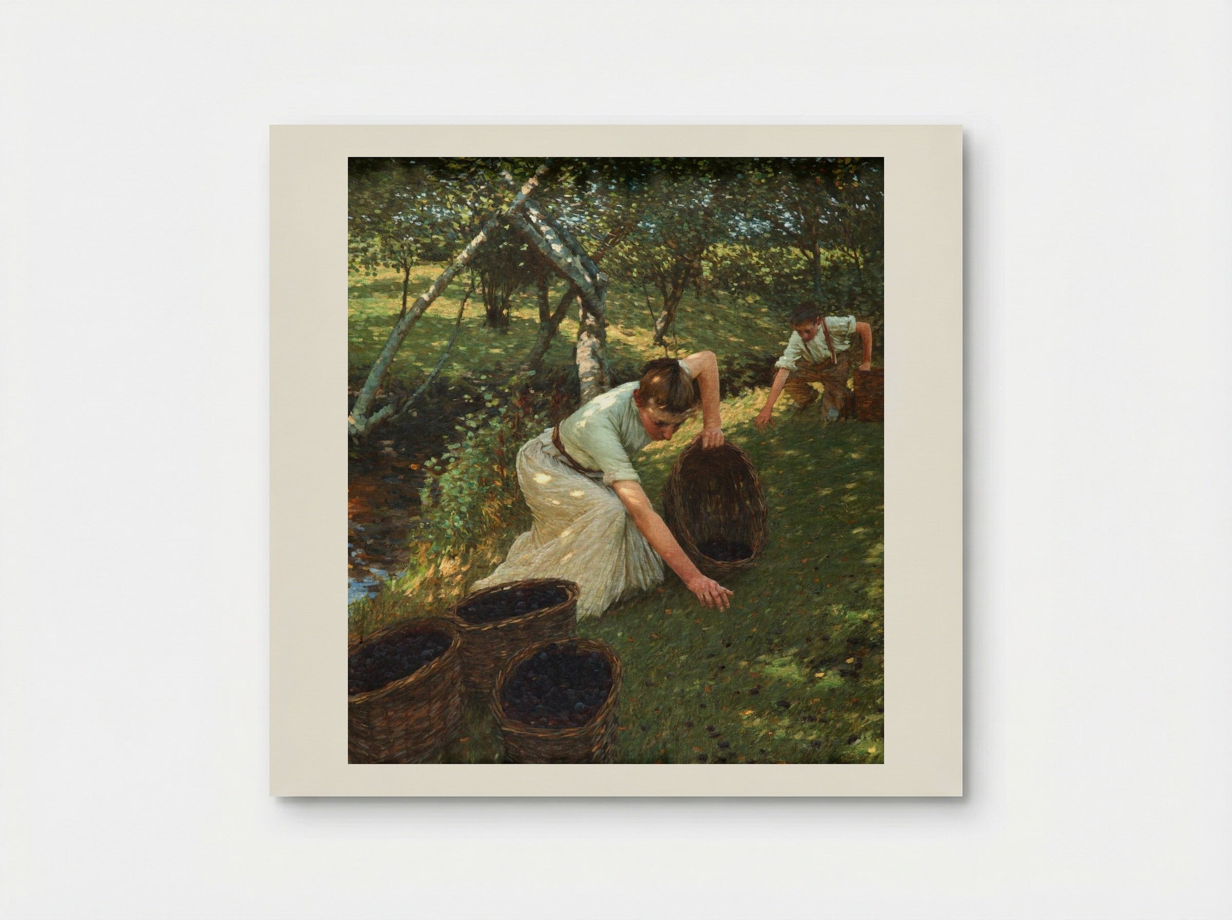 Gathering Plums - Henry Herbert La Thangue - Poster