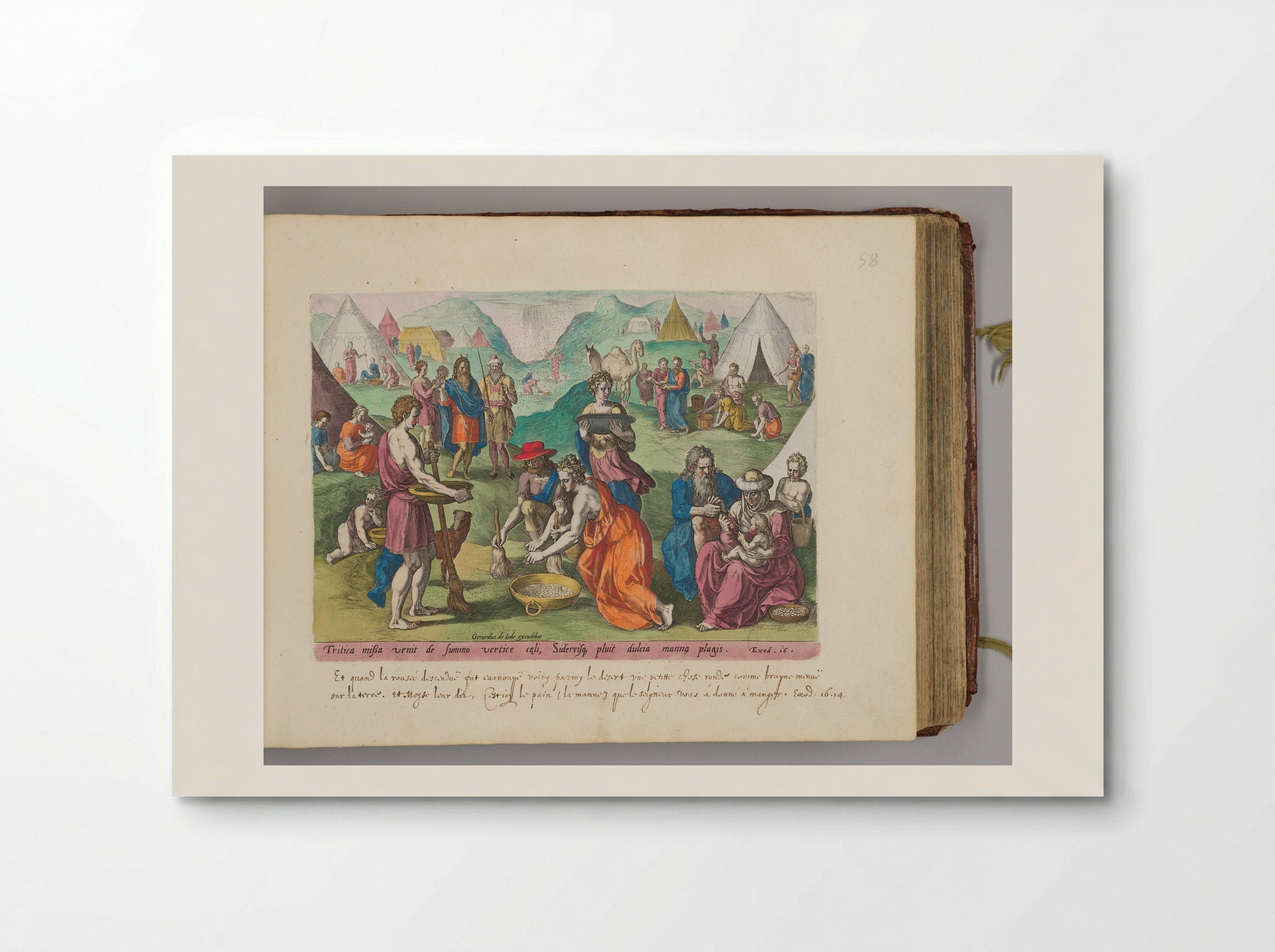 Gathering of the Manna - Johann Sadeler I - Poster