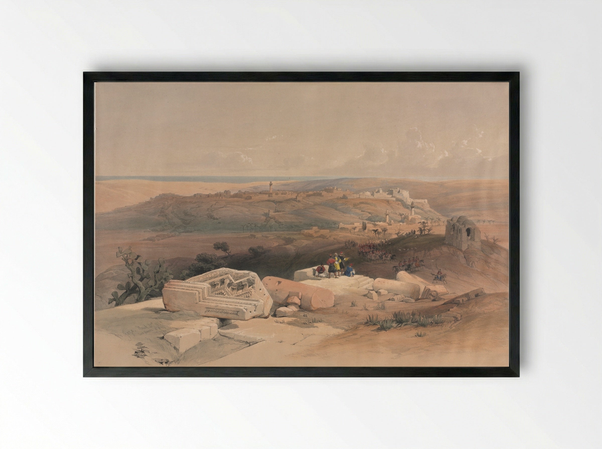 Gaza - David Roberts - Framed Print Black